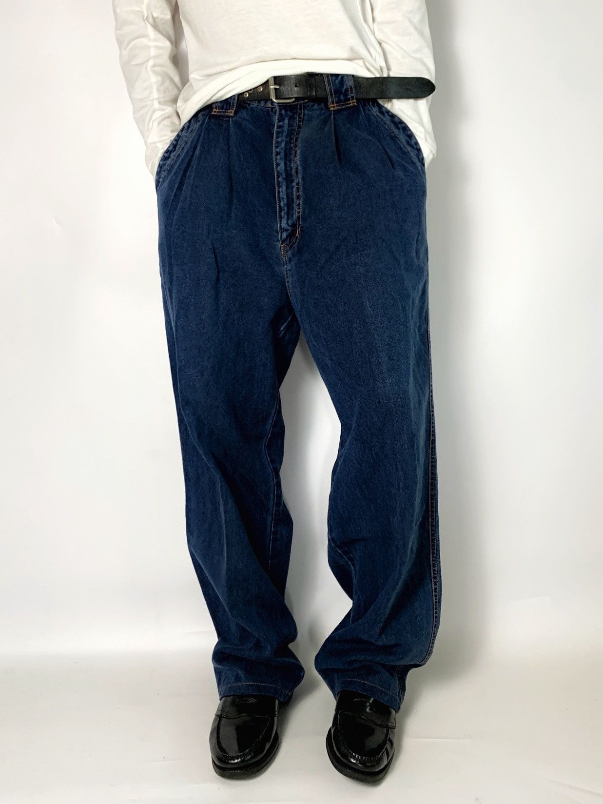 Hardy Amies HARDY AMIES JEANS PANT EMBROIDERY POCKET Size US 31 - 18 Thumbnail