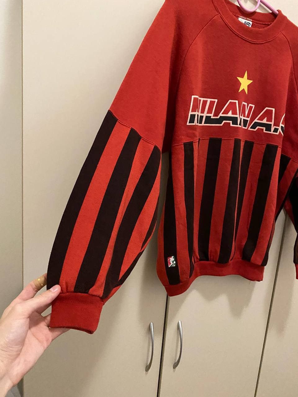 Vintage AC Milan 1990 1991 Le Felpe Dei Grandi M Pullover Jumper Size US L / EU 52-54 / 3 - 2 Thumbnail