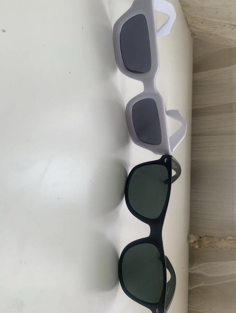 The Unbranded Brand White luxury looking sunglasses with black modern sunglasses Size 28 - 6 Thumbnail