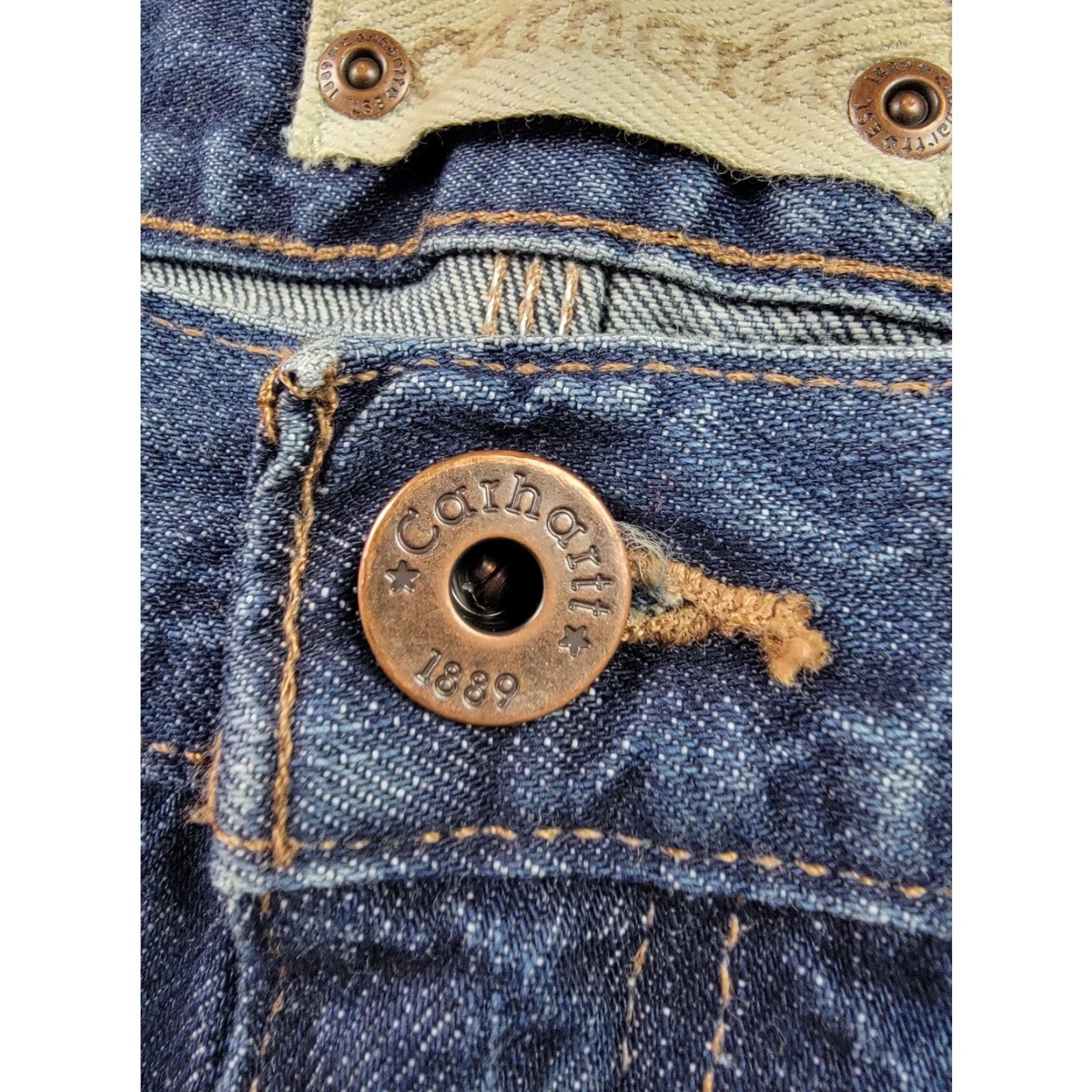 Carhartt Carhartt Jeans Mens 36x30 Blue Dungarees Fit Utility Carpenter Work Denim B223 Jeans Size US 36 / EU 52 - 4 Thumbnail