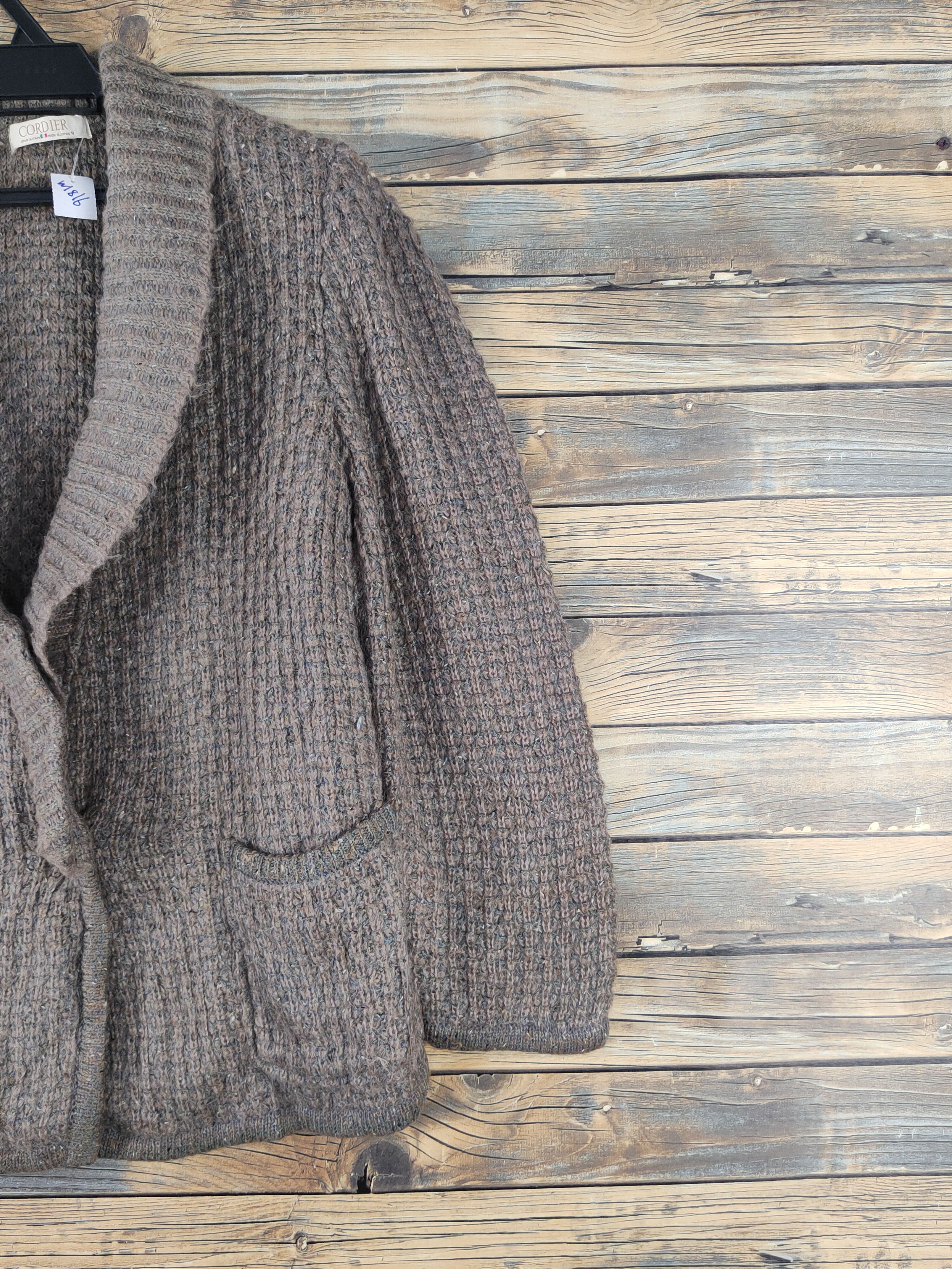 Vintage Cordier Brown Knitwear Cardigan #W1816 Size M / US 6-8 / IT 42-44 - 5 Thumbnail