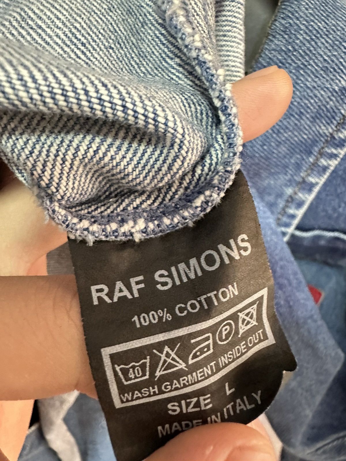 Raf Simons Raf simons patch denim shirt Size US L / EU 52-54 / 3 - 8 Thumbnail
