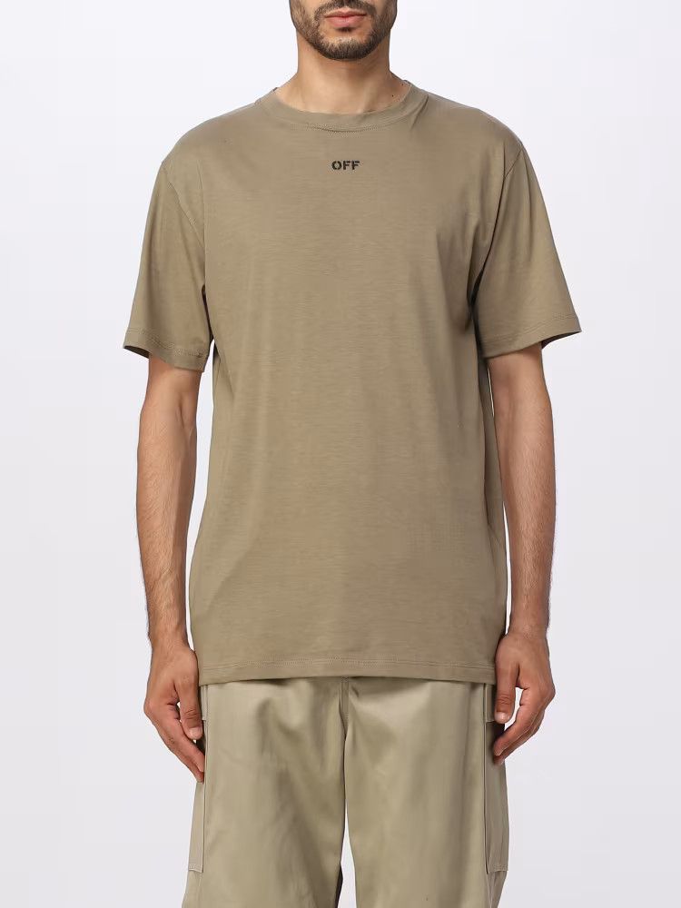 Off-White ロゴTシャツMサイズカーキ