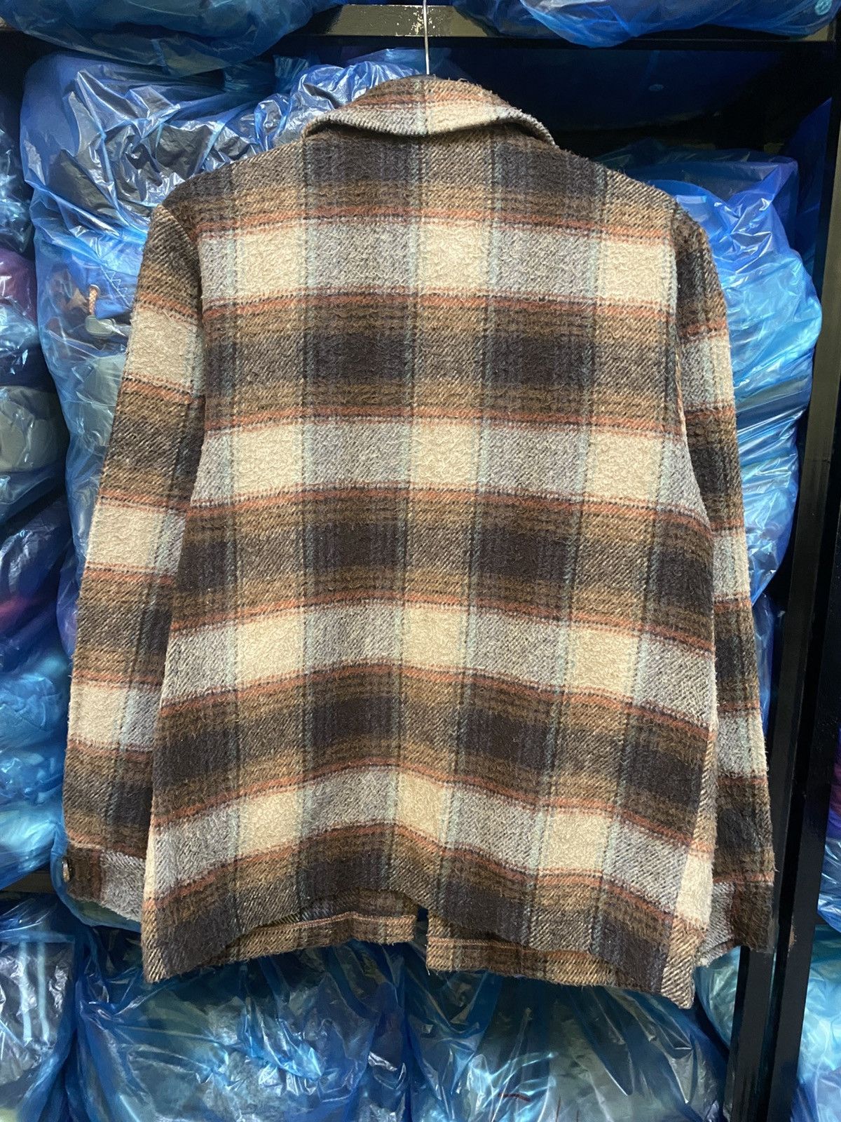 Japanese Brand Vintage Honnete France Wool Blend Plaid Jacket Size US S / EU 44-46 / 1 - 8 Thumbnail