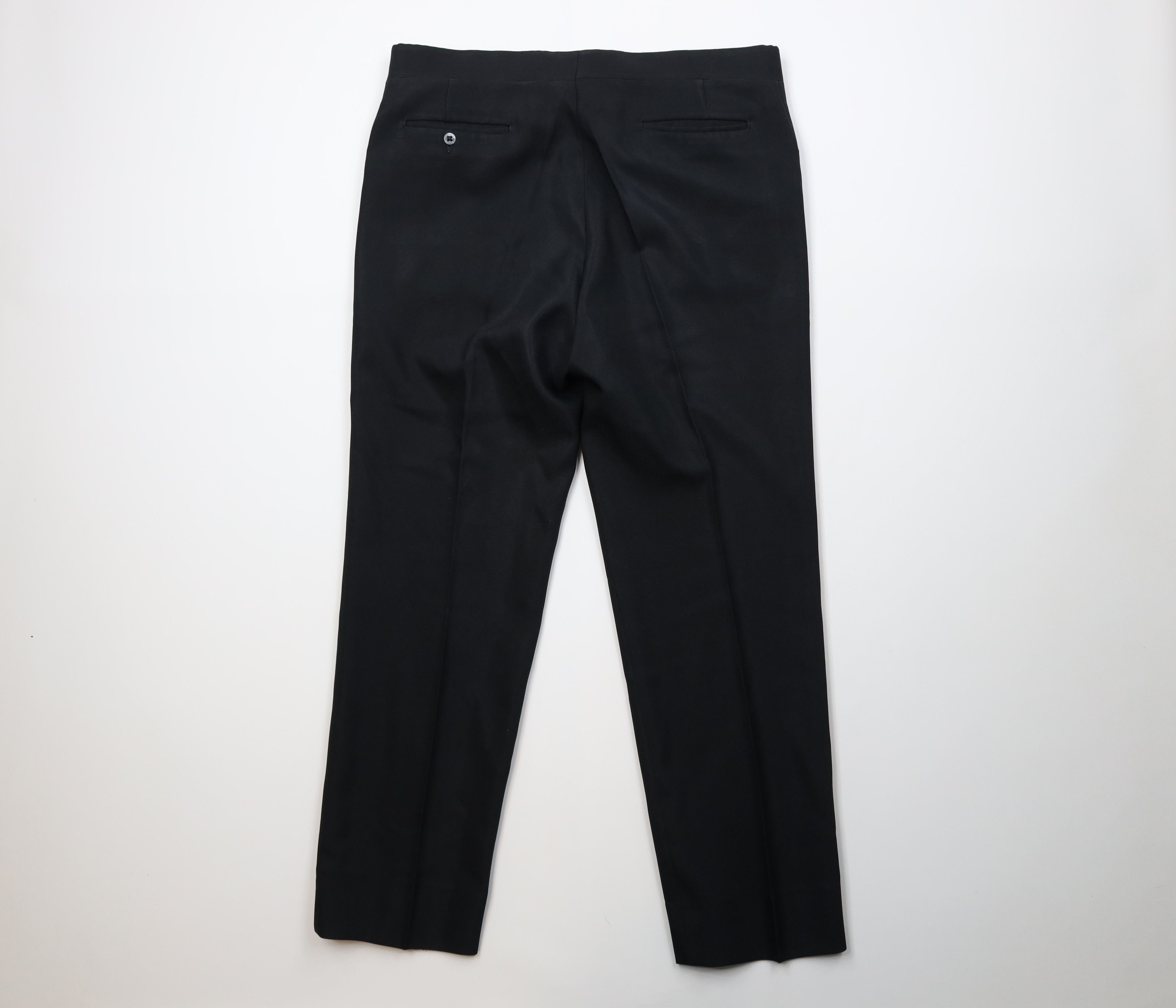 Vintage Vintage 70s Streetwear Flared Chino Pants Trousers Black USA Size US 38 / EU 54 - 9 Thumbnail