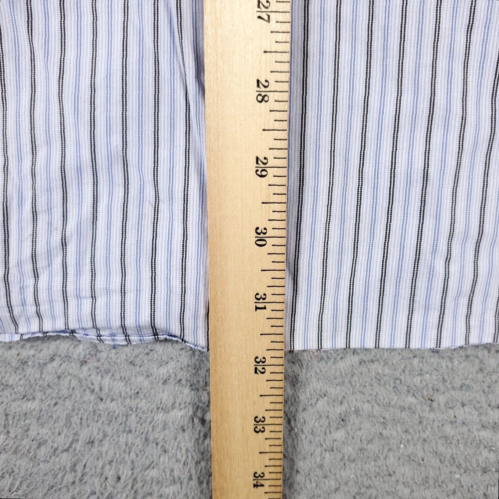 Tommy Hilfiger Tommy Hilfiger Button-Up Shirt Mens XL Blue Striped Casual Long Sleeve Classic Modern Preppy Size US XL / EU 56 / 4 - 4 Thumbnail