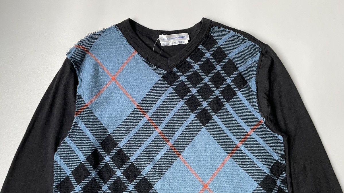 Comme des Garcons ‘Raw Edge Tartan Check’ Wool Sweater Size US L / EU 52-54 / 3 - 2 Thumbnail