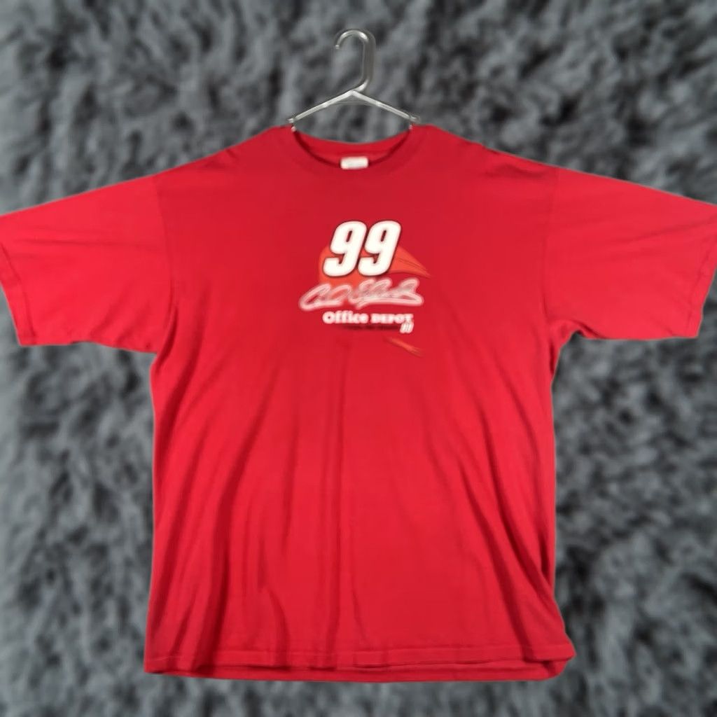 NASCAR Carl Edwards NASCAR Racing Office Depot Red T-Shirt 2XL Double Sided Size US XXL / EU 58 / 5 - 1 Thumbnail