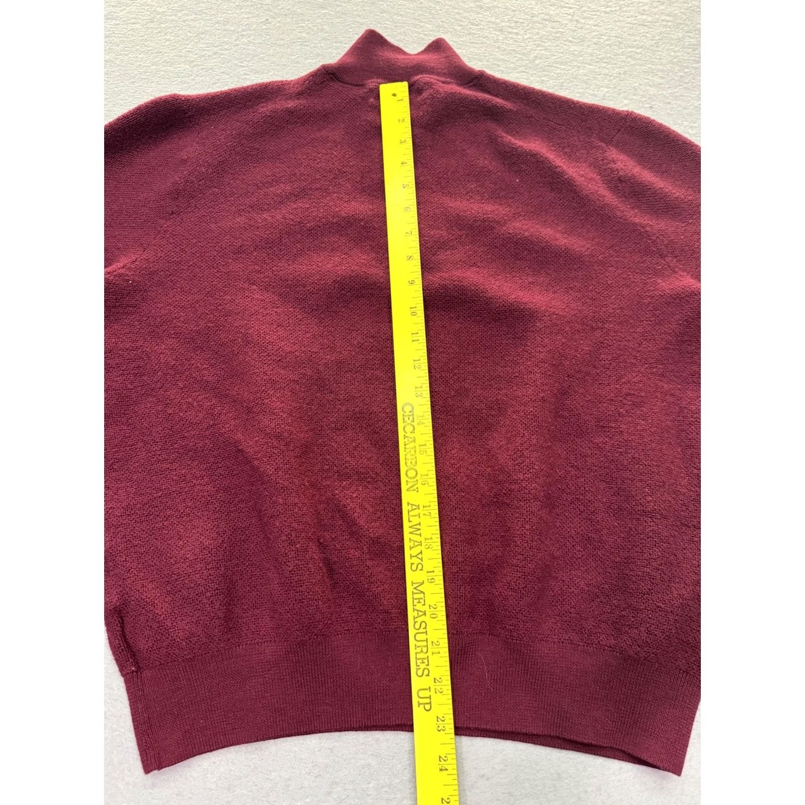 Brooks Brothers Brooks Brothers Sweater Mens Extra Large Red 1/4 Zip Merino Wool Pullover Size US XL / EU 56 / 4 - 7 Thumbnail