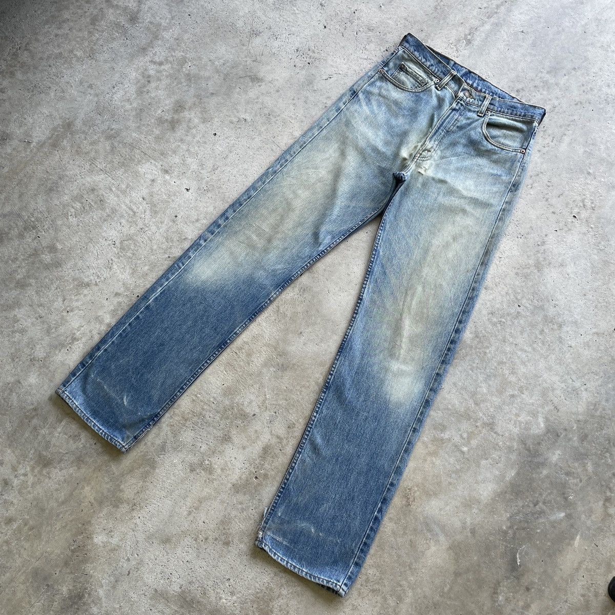 Levi's Vintage Clothing W30x35💥 Vintage Levi’s Rusty Wash Faded Jeans Denim Pants Size US 30 / EU 46 - 2 Thumbnail