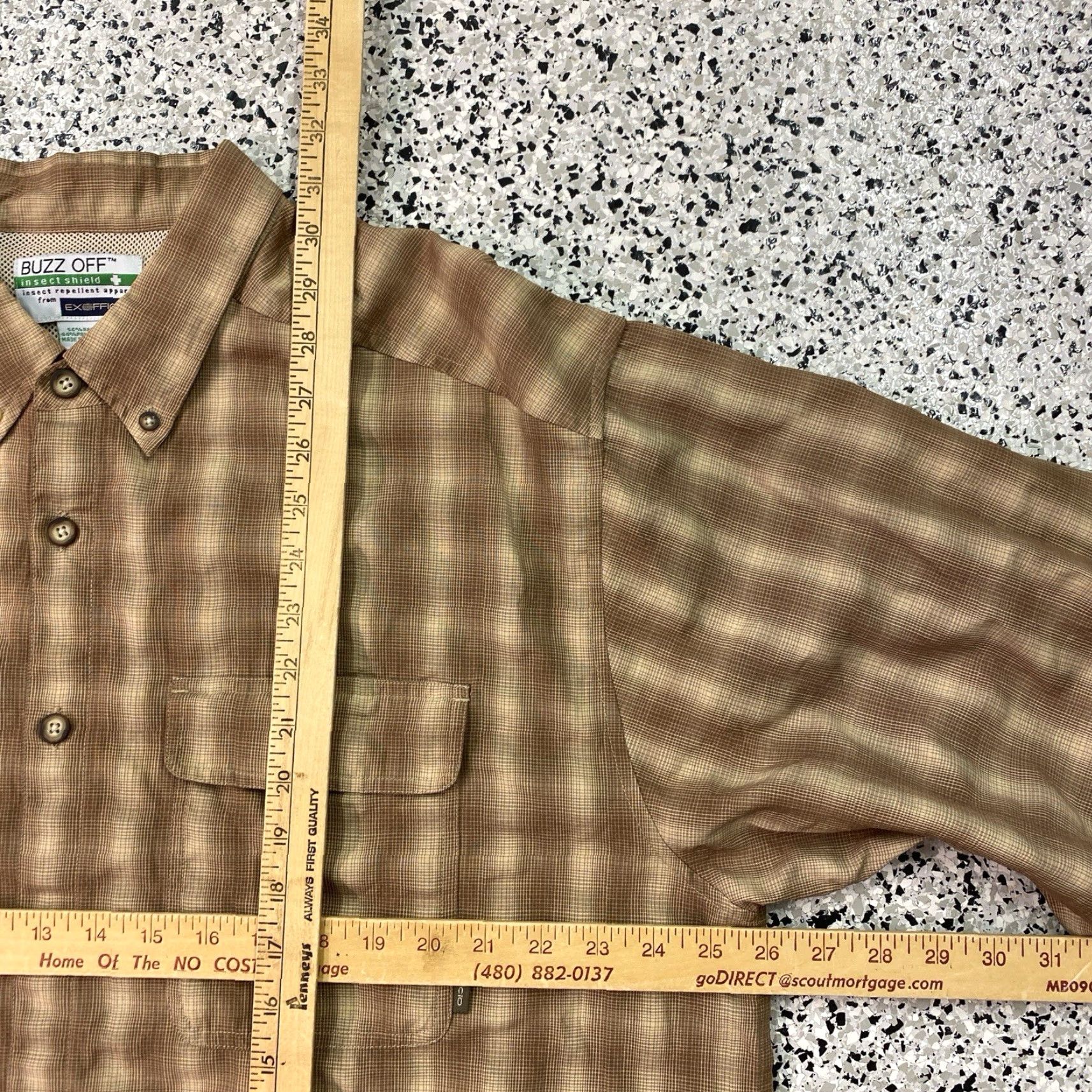 ExOfficio ExOfficio Buzz Off Insect Shield Mens Long Sleeve Shirt Fishing Beige XL Shirt Size US XL / EU 56 / 4 - 3 Thumbnail