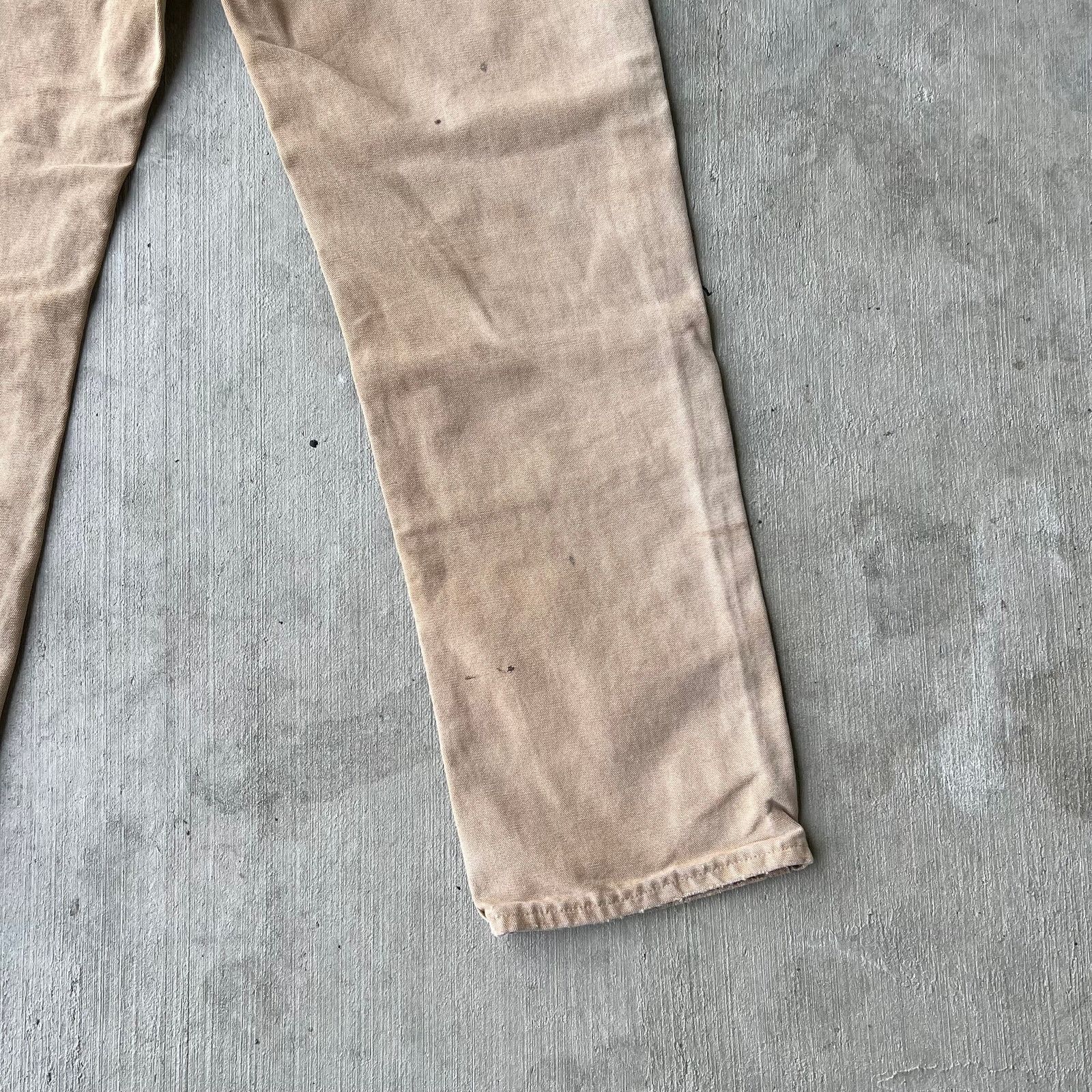 Carhartt × Vintage Carhartt faded brown double knee work wear carpenter pants Size US 29 - 10 Thumbnail
