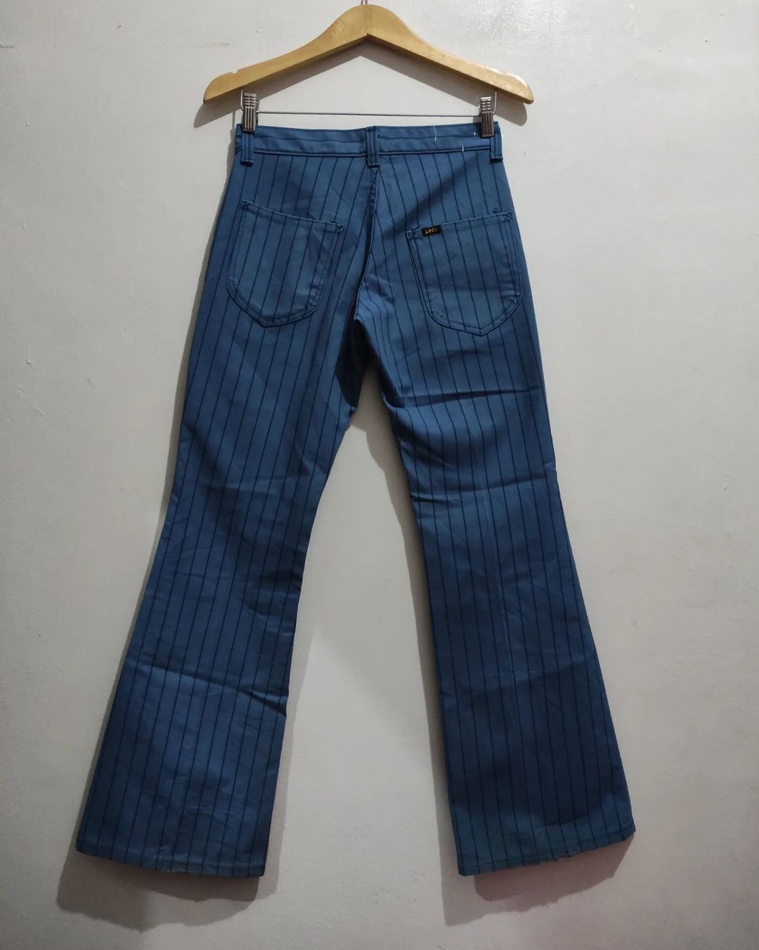 Lee Vintage 1960s Lee Striped Bell Bottom Flared Jeans Size US 29 - 2 Thumbnail