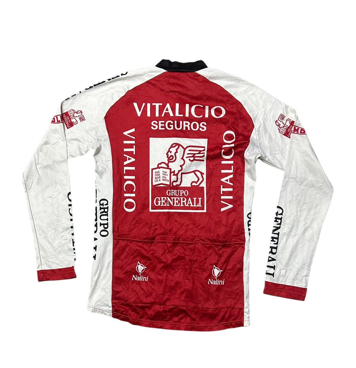Vintage Retro men Viralicio Seguros jersey bicycle long shirt Size US M / EU 48-50 / 2 - 5 Thumbnail