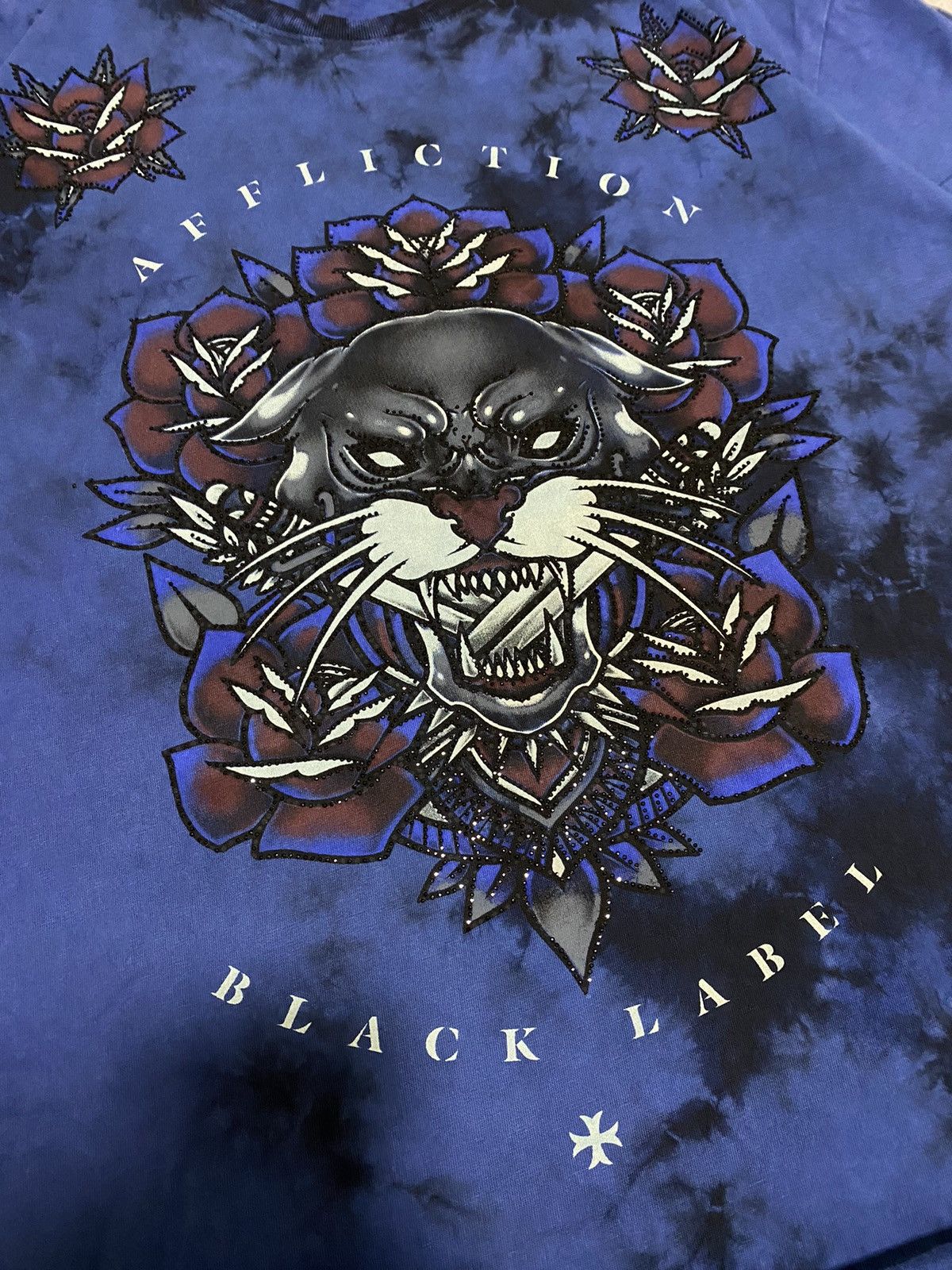 Affliction × Black Label Vintage Crazy Affliction Rare Black Label Tatto Skull Shirt Size US XXL / EU 58 / 5 - 4 Thumbnail