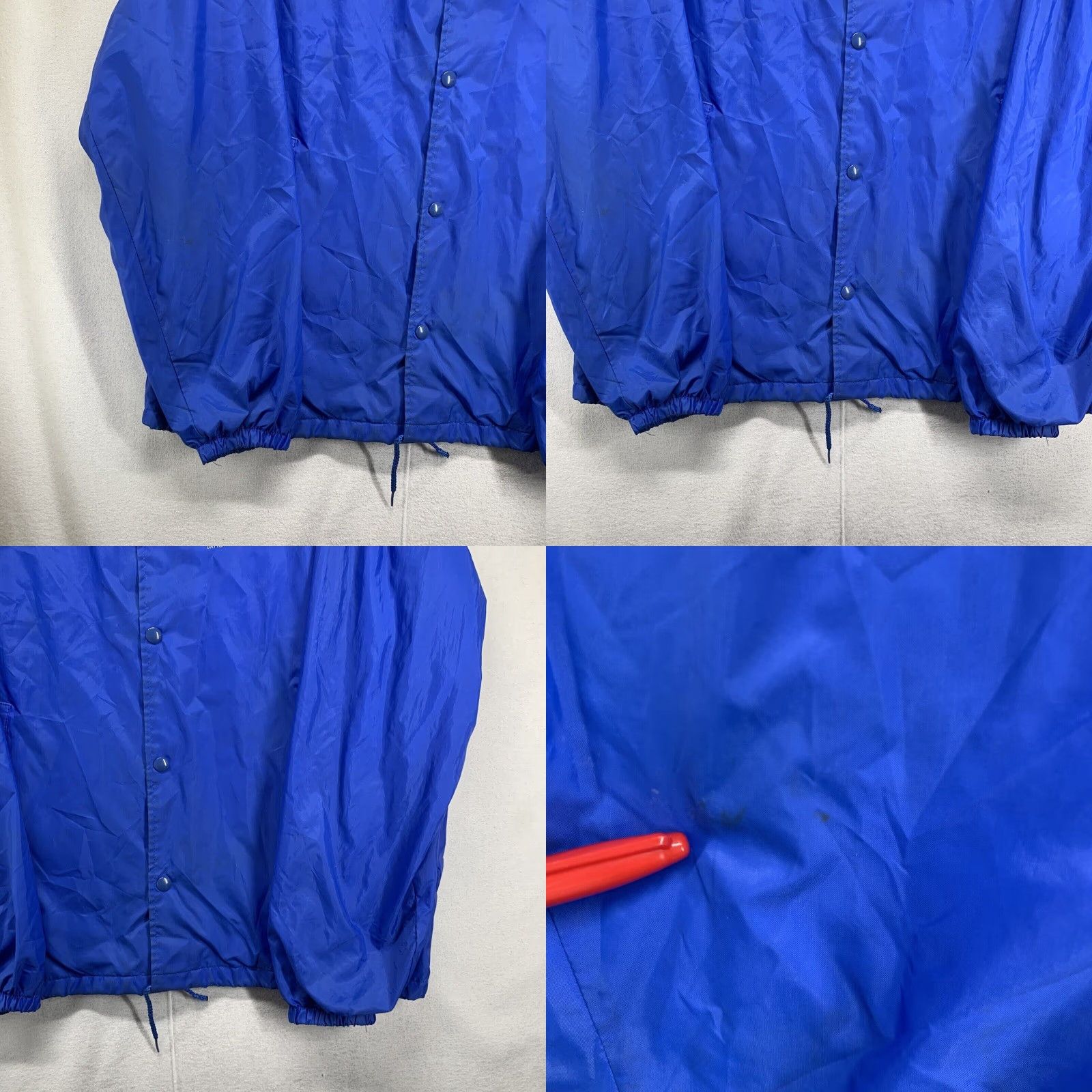 Vintage VINTAGE Auburn Sportswear Windbreaker Jacket Men's L Blue 80s Outdoor Work Pockets Logo Snap Regular Softshell Polyester Nylon Lining United States Size US L / EU 52-54 / 3 - 8 Thumbnail