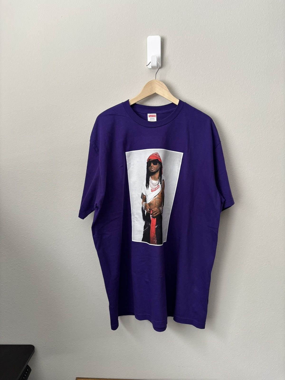 Supreme Supreme Playboi Carti Tee Purple Men's XXL FW25 CONFIRMED Size US XXL / EU 58 / 5 - 2 Thumbnail