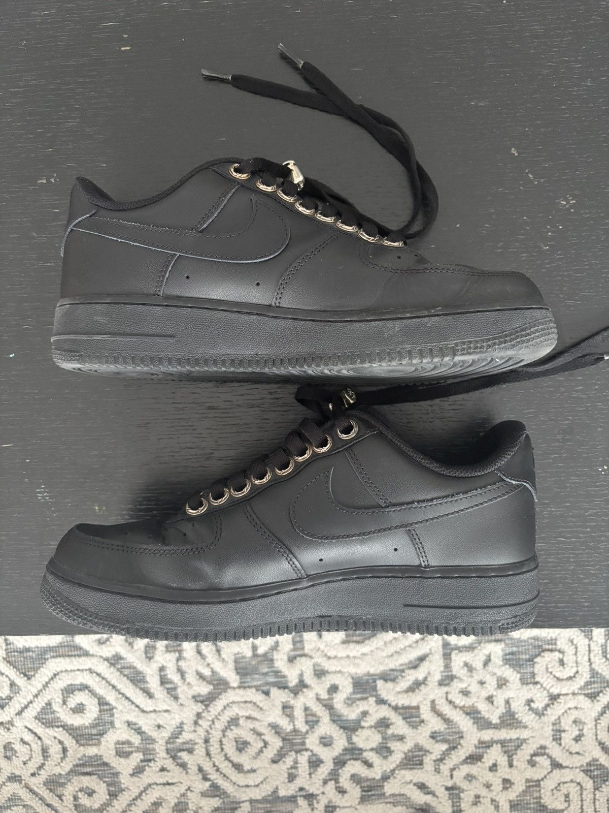 Chrome Hearts Chrome Hearts x Nike Black AF1 Size US 9 / EU 42 - 2 Thumbnail