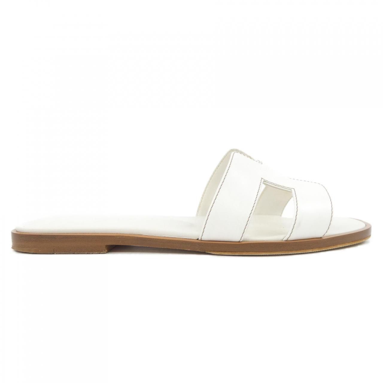 Hermes Hermes Hermes Oran Box Calf Sandals Leather Shoes DUTY FREE for USA Size ONE SIZE - 1 Thumbnail