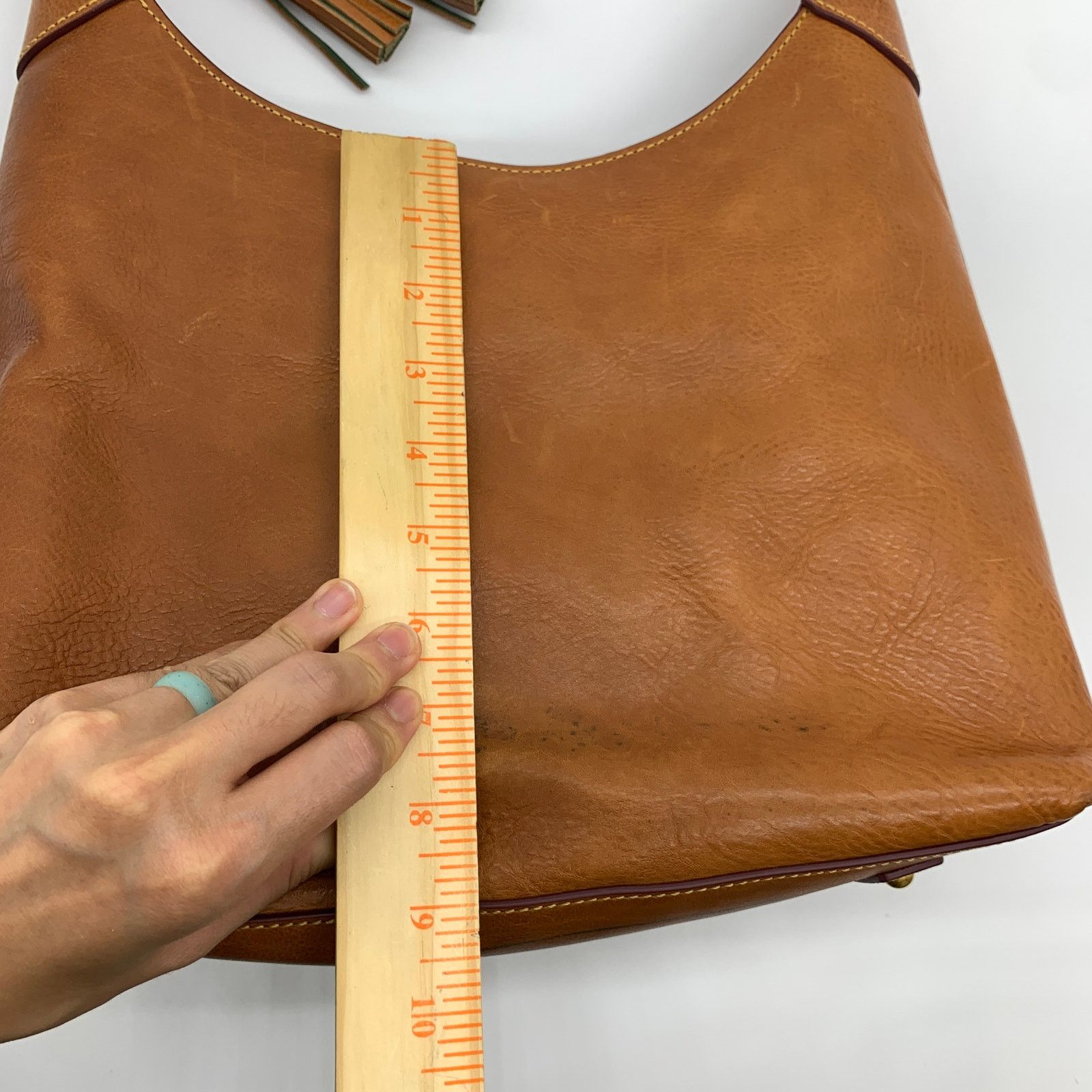 Dooney & Bourke Dooney & Bourke Hobo Shoulder Bag Florentine Leather Size ONE SIZE - 4 Thumbnail