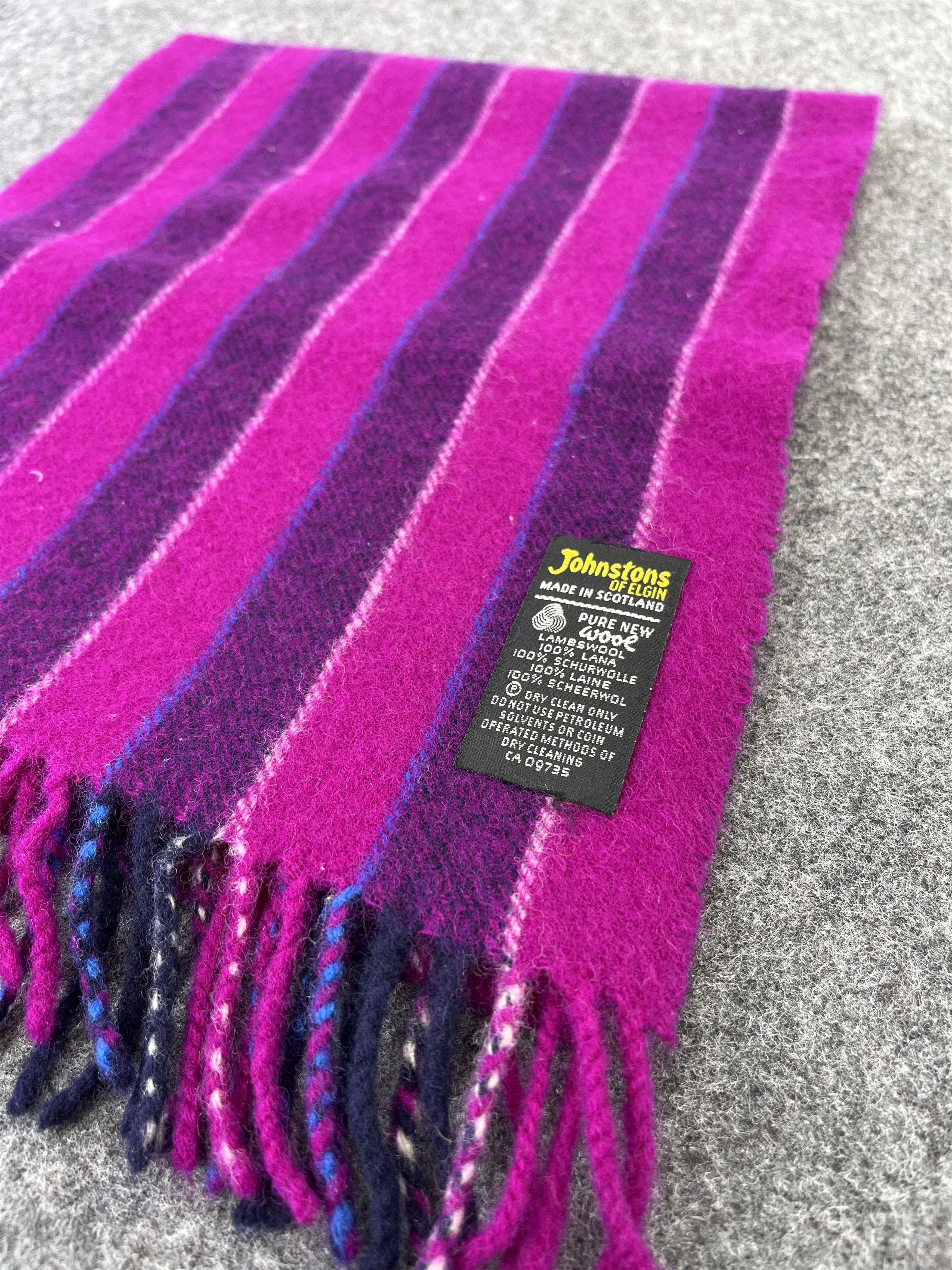 Johnstons Of Elgin × Vintage JOHNSTONS OF ELGIN WOOL SCARVES / MUFFLER T230 Size ONE SIZE - 5 Thumbnail