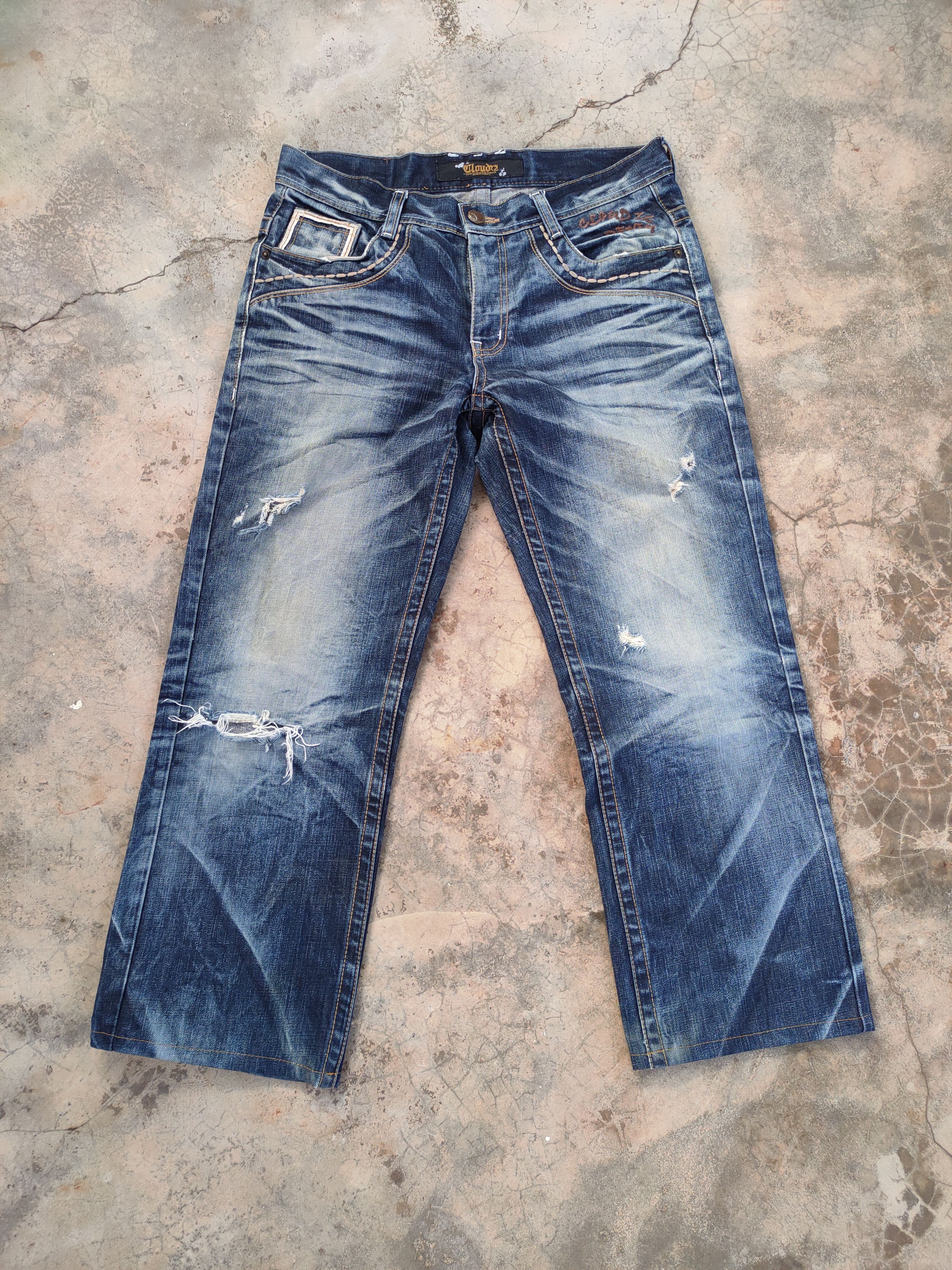 Japanese Brand VINTAGE JAPANESE FADED DISTRESSED JEAN PANTS Size US 34 / EU 50 - 1 Thumbnail