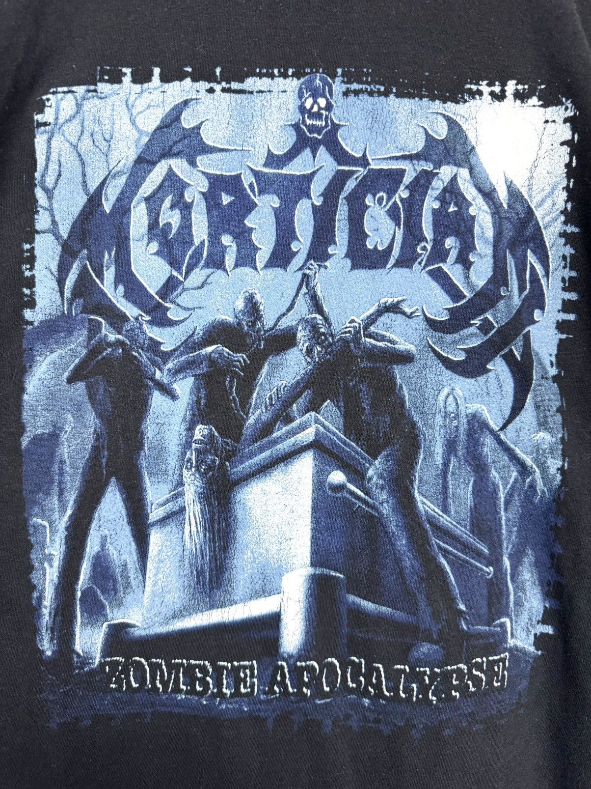 Vintage Mortician Zombie Apocalypse 1998 T-shirt Size US XL / EU 56 / 4 - 2 Thumbnail