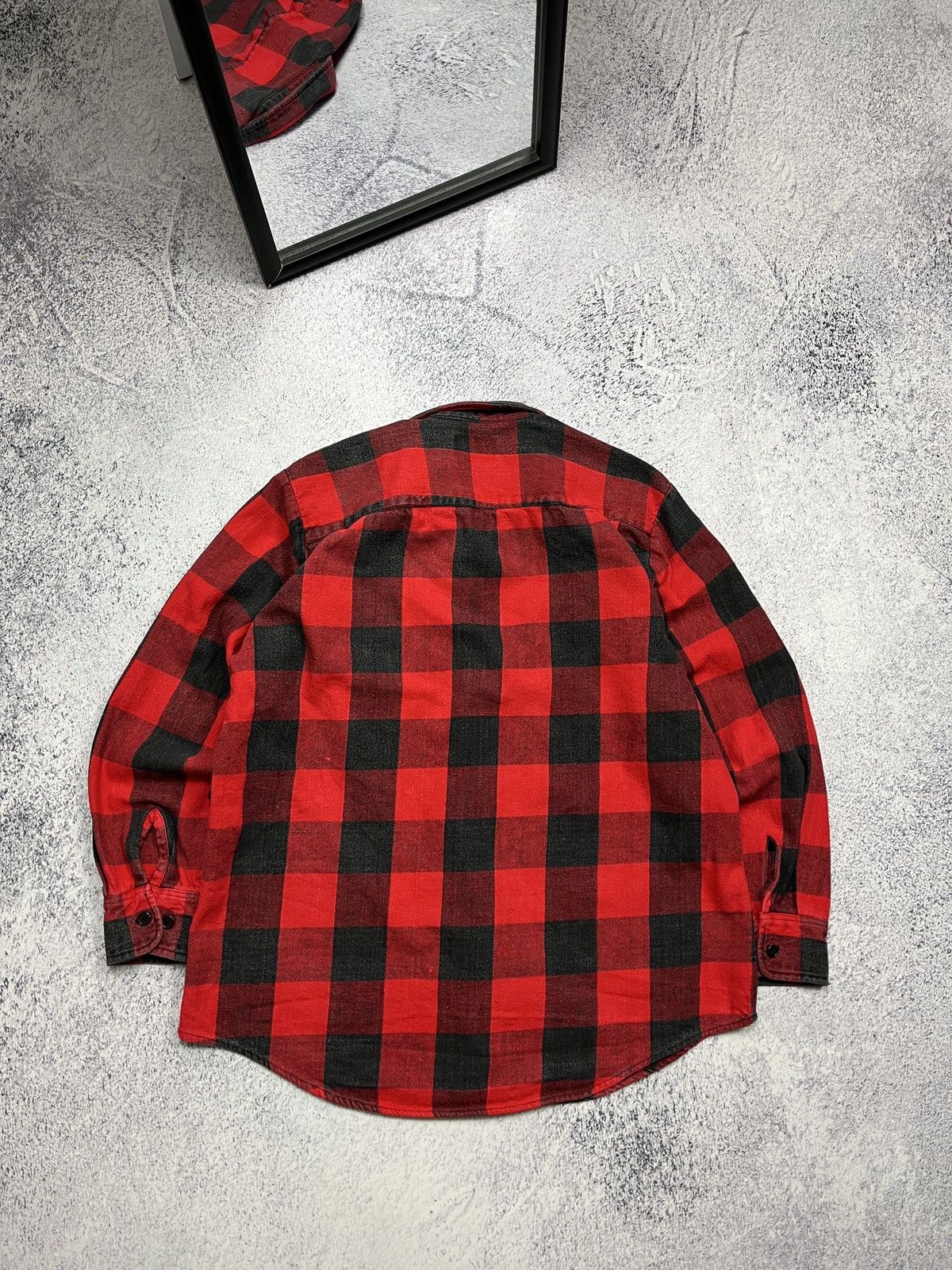Dickies × Vintage Vintage Dickies Flannel Plaid Shirt Jacket Checked 90’s Rare Size US L / EU 52-54 / 3 - 12 Thumbnail