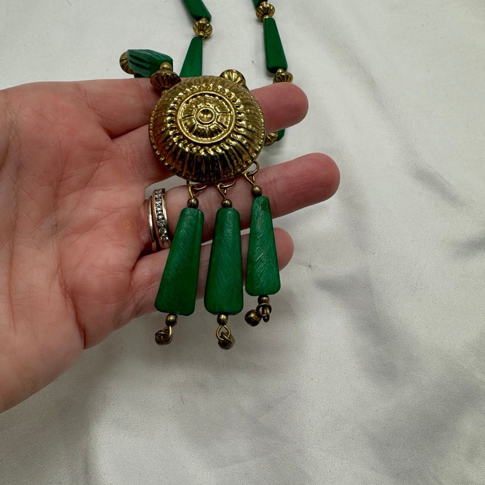 NBDN Nobrandedon VTG wood bead boho necklace Size ONE SIZE - 4 Thumbnail