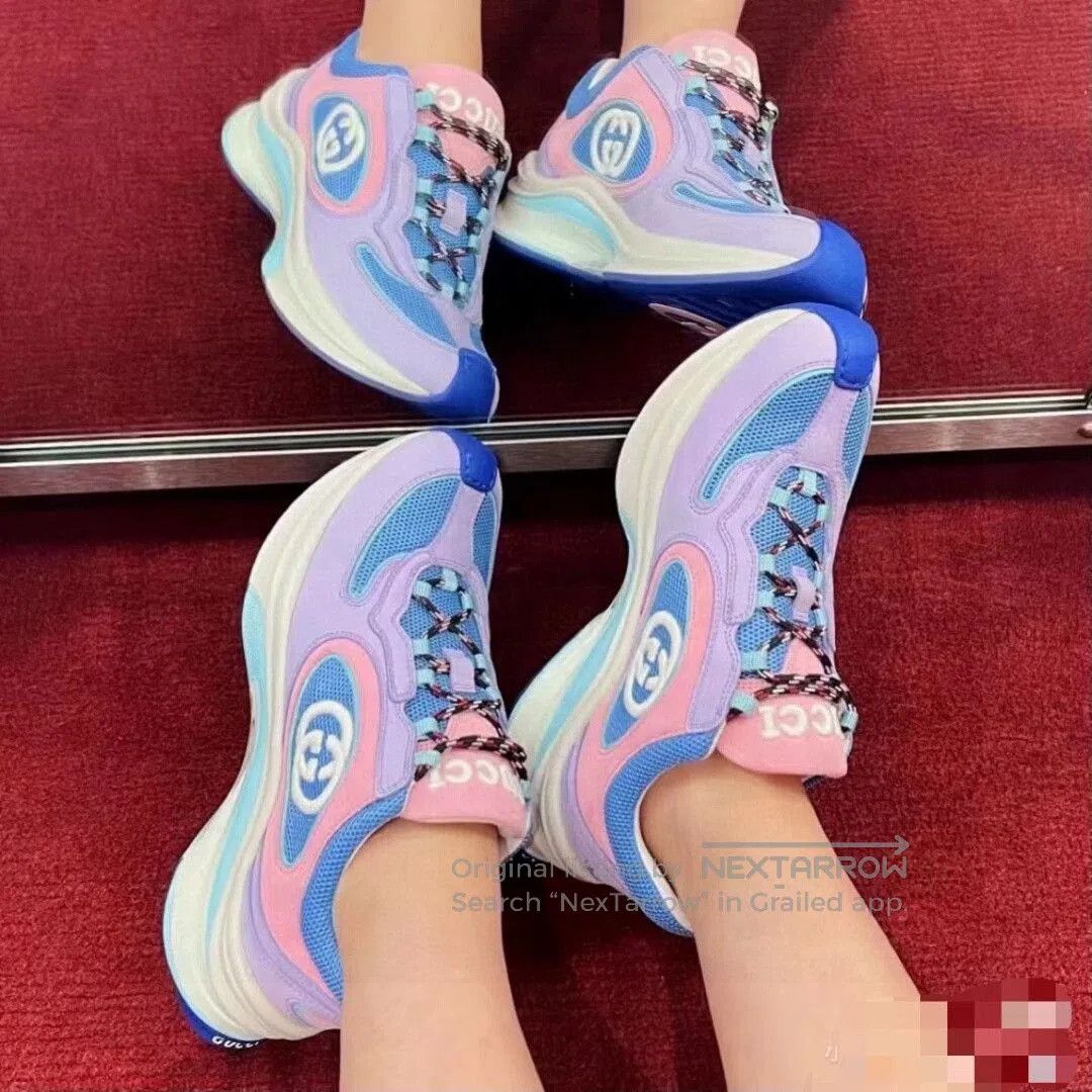 Gucci gucci runner fashionable sneakers in vibrant colors. Size US 5 / EU 37 - 9 Thumbnail