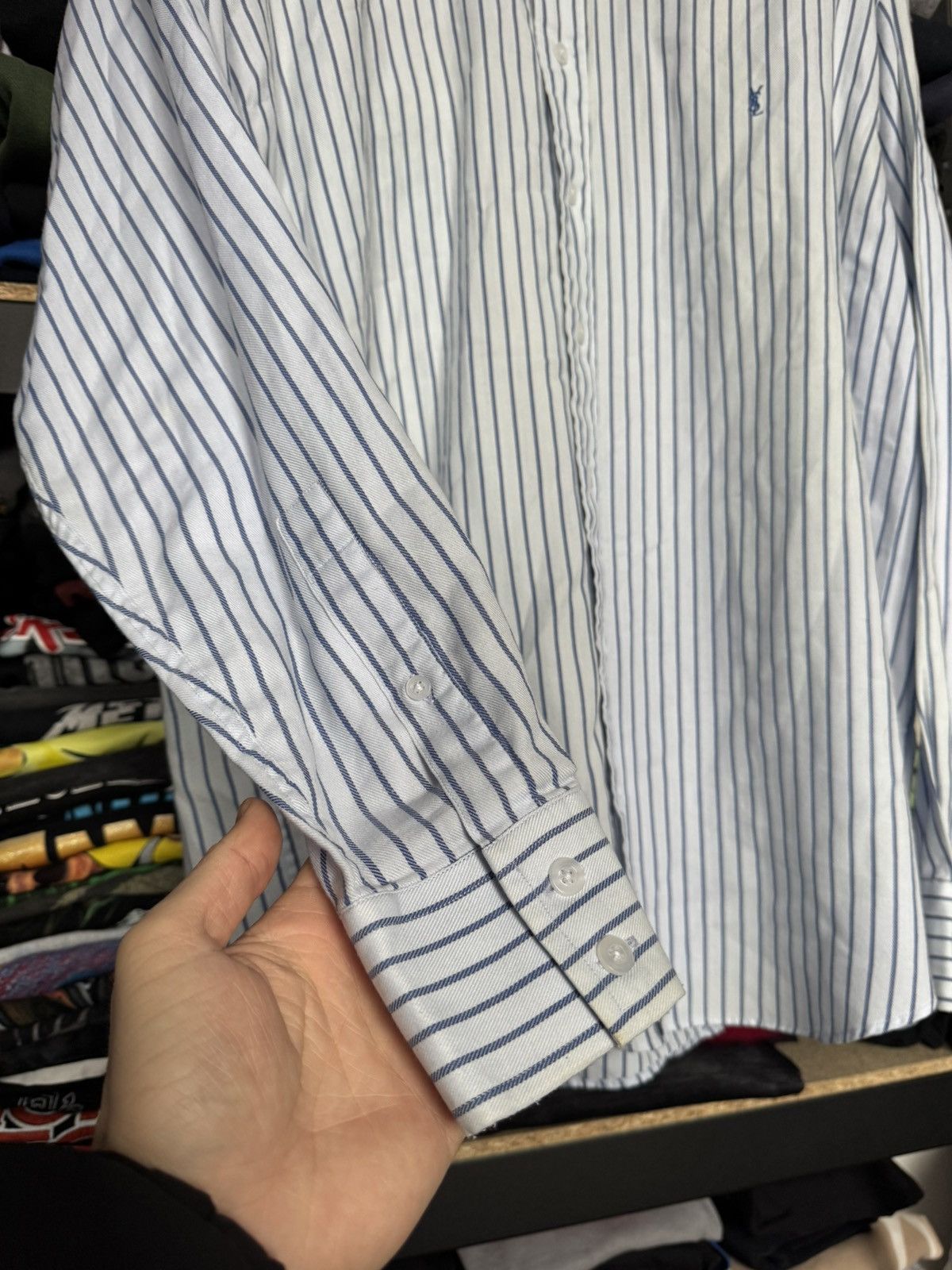 Vintage × Yves Saint Laurent Vintage YSL Yves Saint Laurent rare shirt Size US XL / EU 56 / 4 - 5 Thumbnail