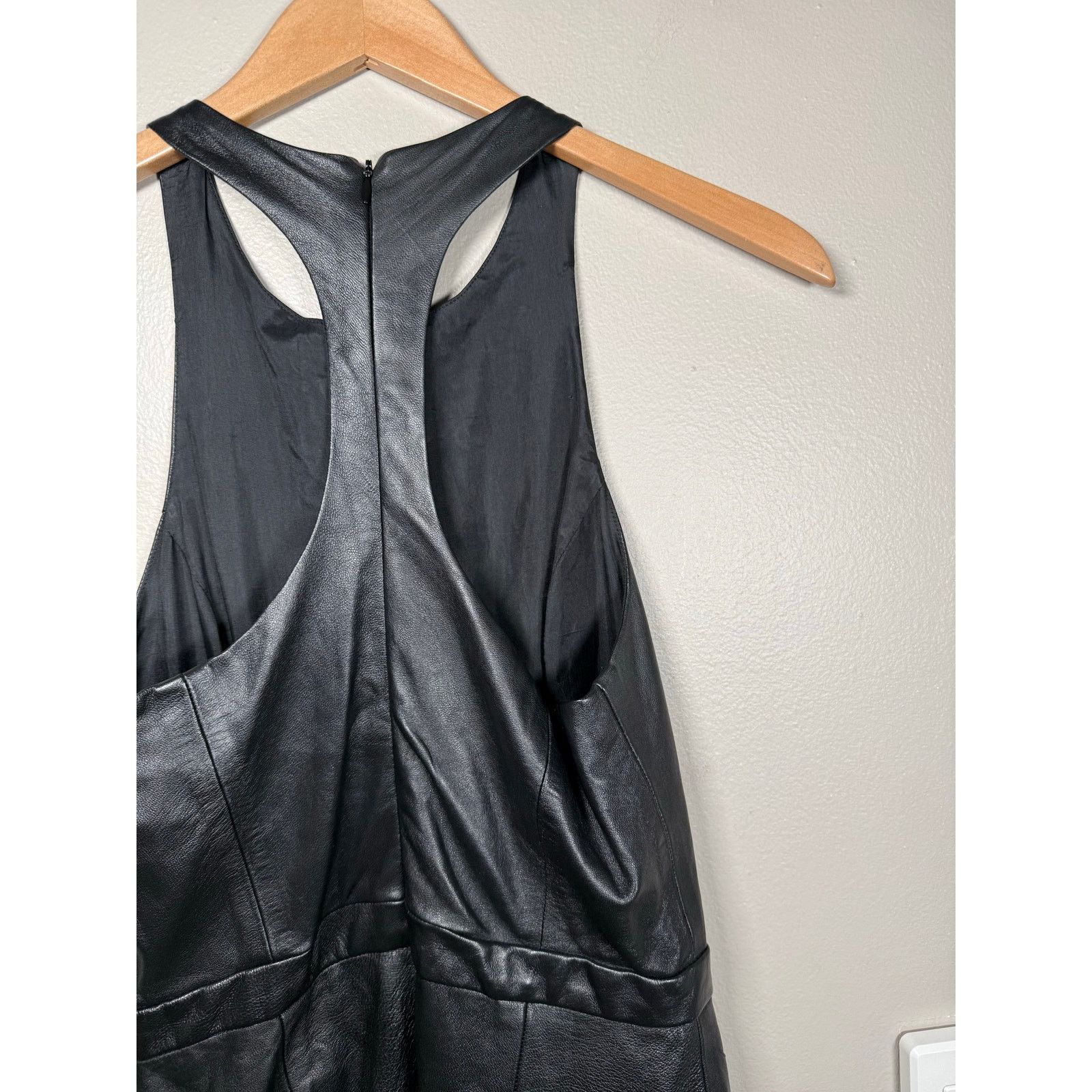 deadly dames faux leather dress Short Sleeve Vegan Leather Dress – Deadly Couture Inc main image 0