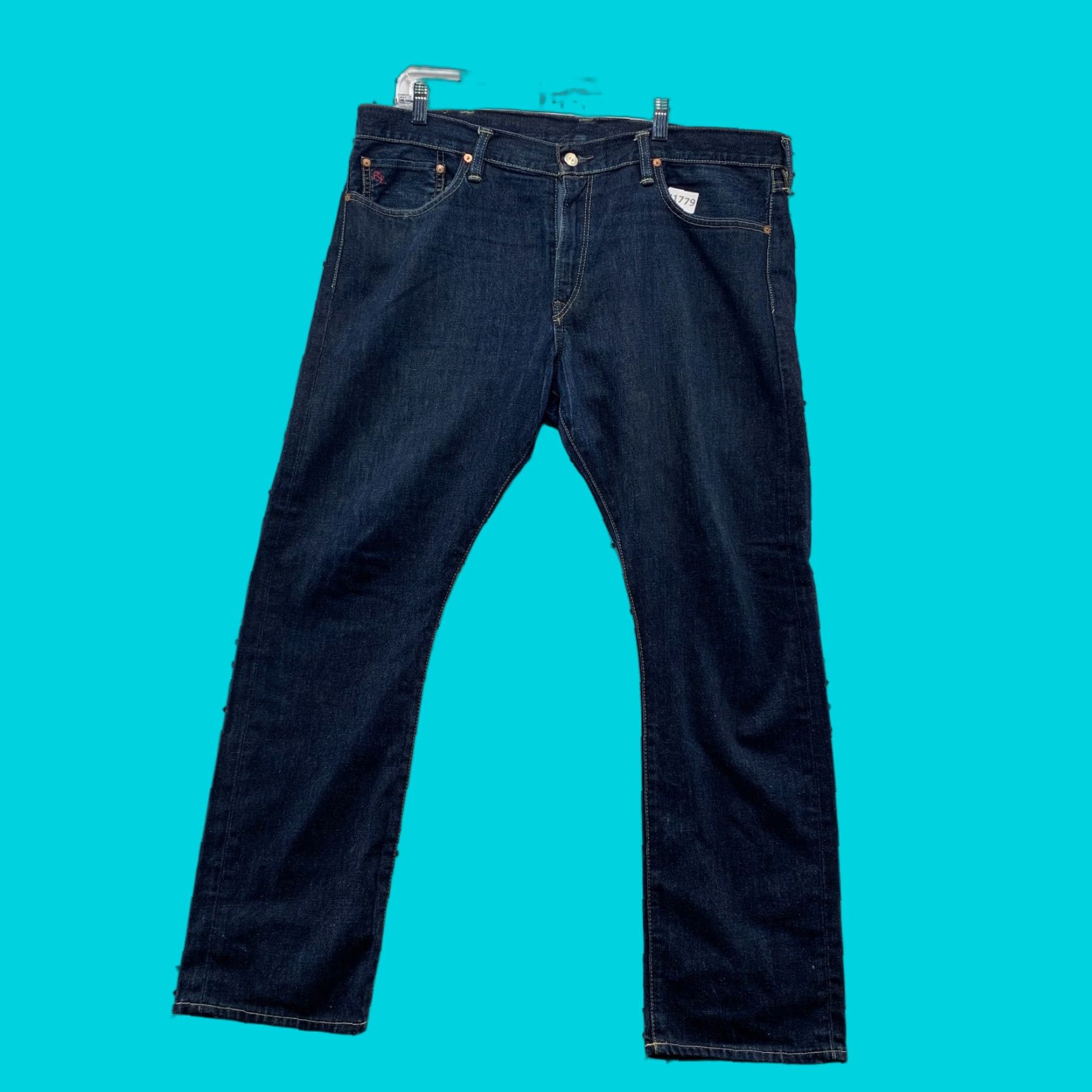 Polo Ralph Lauren VINTAGE Polo Ralph Lauren Denim Jeans Mens Size 38x30 Dark Wash Slim Straight 5-Pocket Blue Mens Size US M / EU 48-50 / 2 - 1 Thumbnail