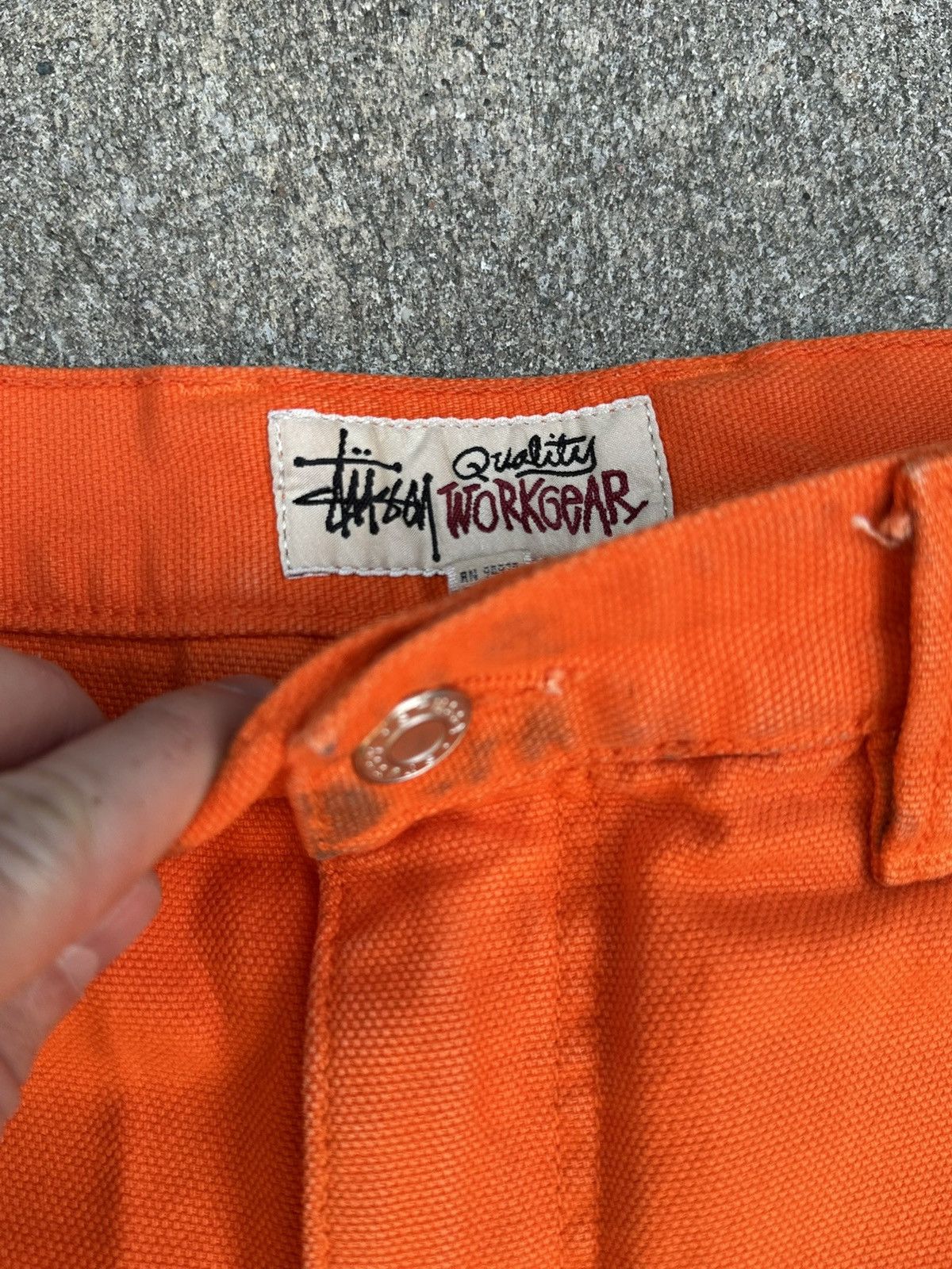 Stussy Stussy canvas work pant orange Size US 32 / EU 48 - 2 Thumbnail