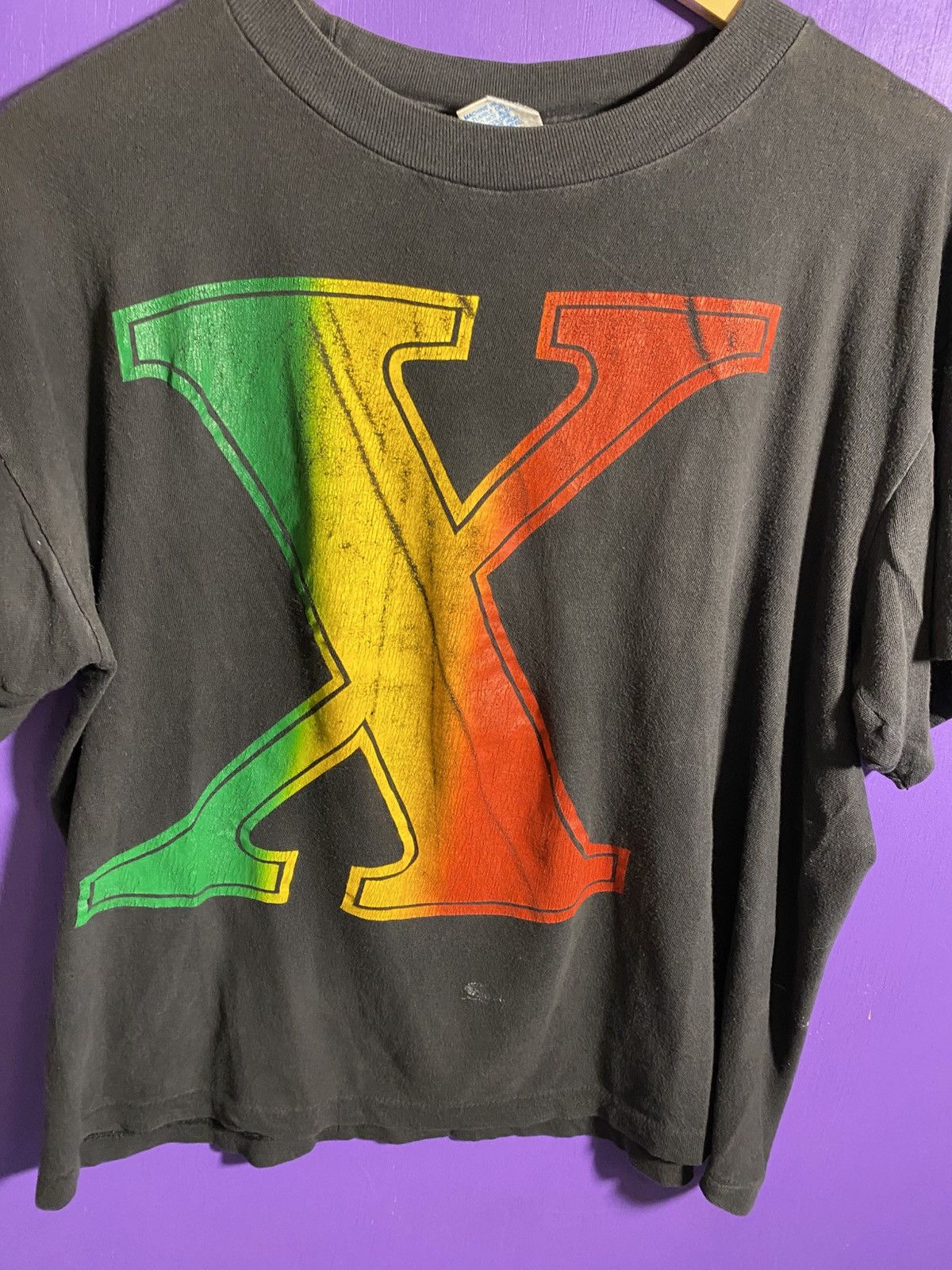 Other Vintage 90s Malcom X faded logo t-shirt Size US M / EU 48-50 / 2 - 3 Thumbnail