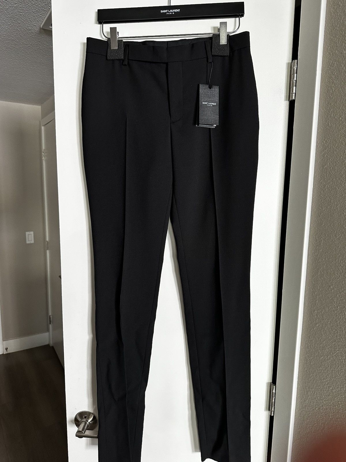 Saint Laurent Paris Slim Fit trousers in wool size 46 Size 46R - 1 Thumbnail