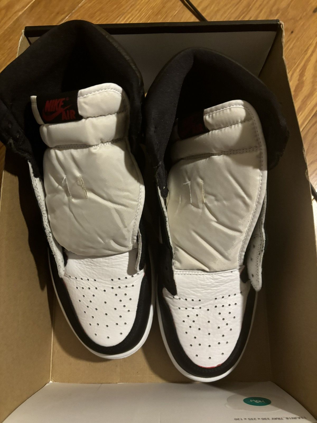 Jordan Brand × Nike Jordan 1 Bloodline Custom (Panda) Size US 10.5 / EU 43-44 - 2 Thumbnail
