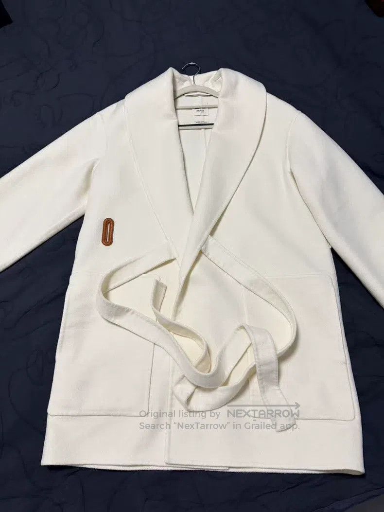 Hermes Hermes Cream-colored cashmere coat Size XS / US 0-2 / IT 36-38 - 1 Thumbnail
