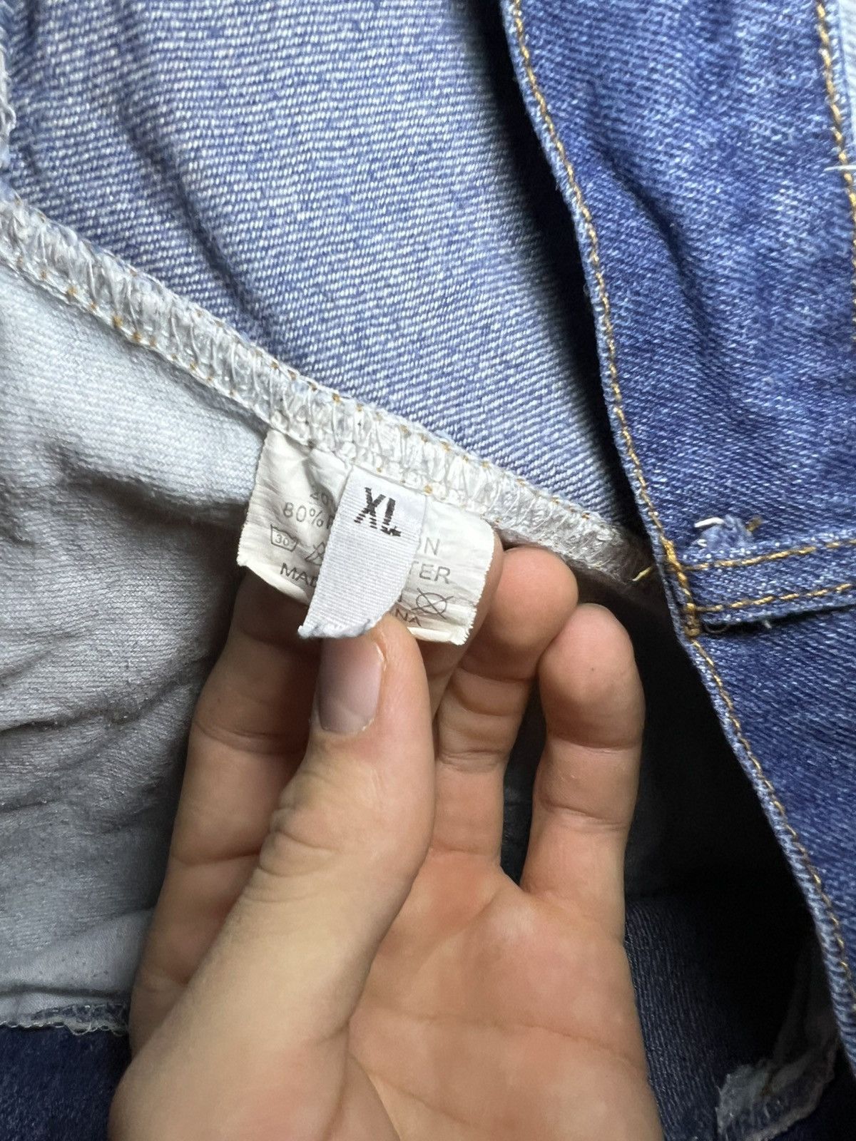 Other Distressed Denim patchwork jean shorts Size US 34 / EU 50 - 3 Thumbnail