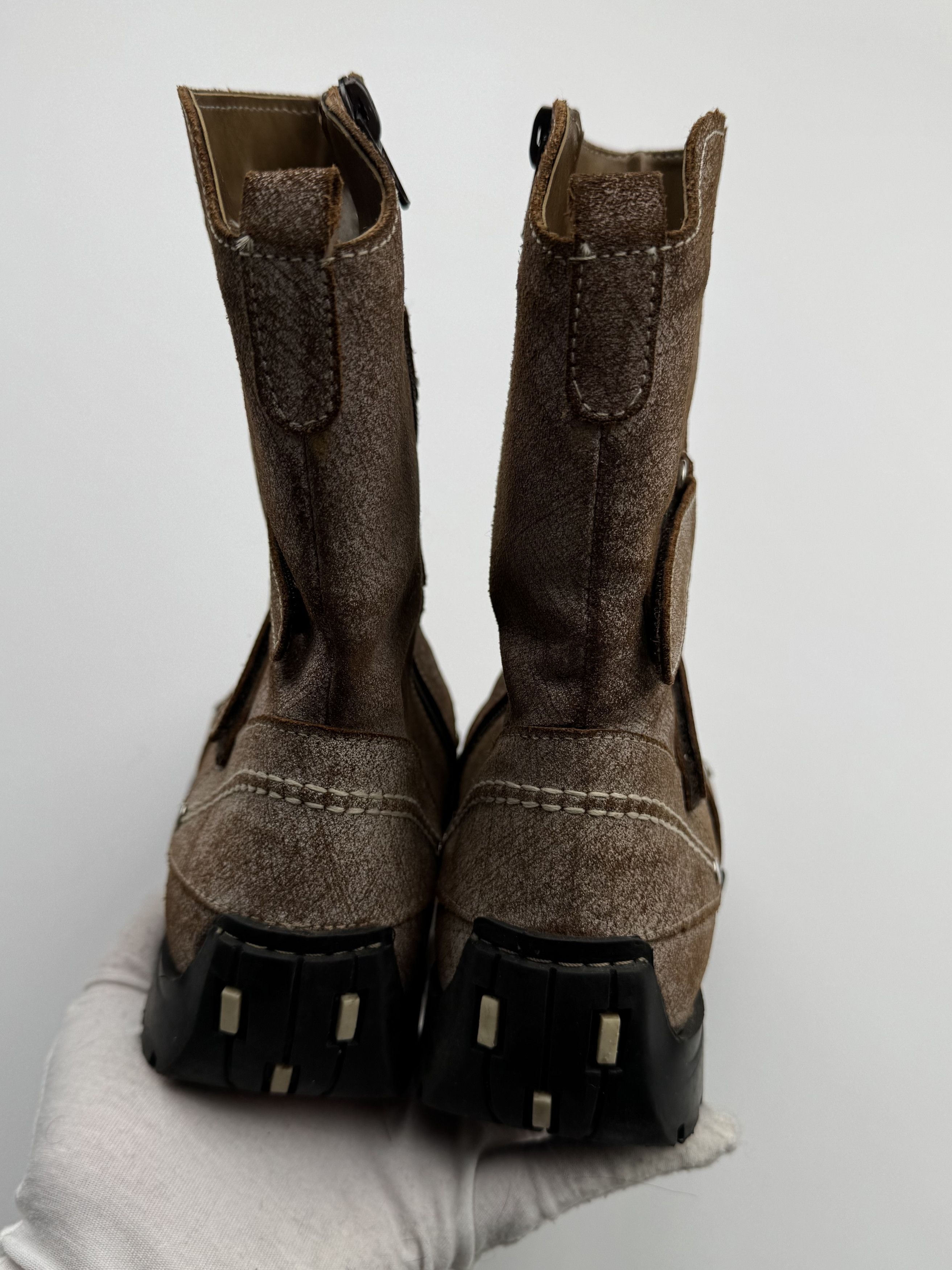 Other Vintage Faded Leather Straps Boots B172(V374)E2 Size US 8 / IT 38 - 5 Thumbnail