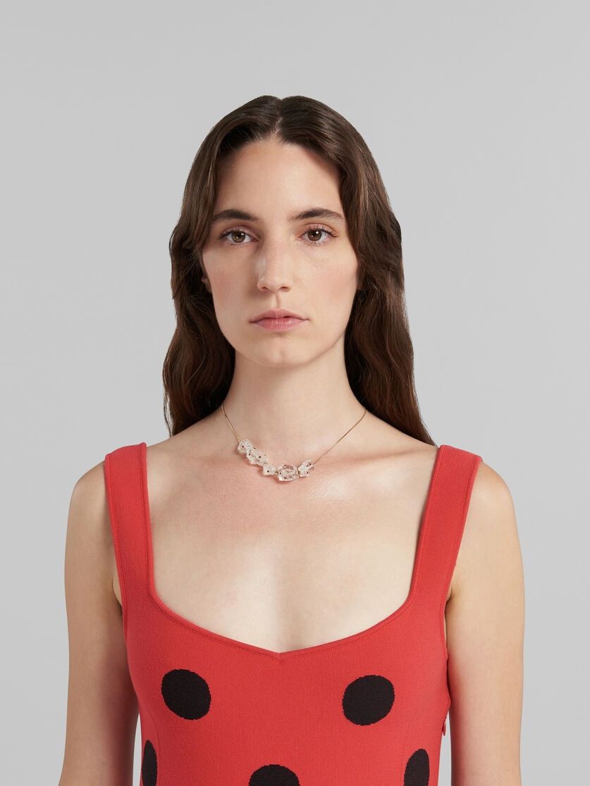 Marni o1w1db10125 Size:OS/ Multi-Stone Necklace in White Size ONE SIZE - 4 Thumbnail