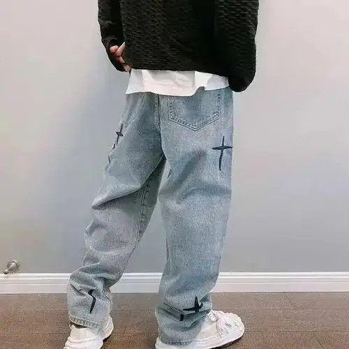 Japanese Brand × Vintage Cross blue street fashion jeans Size US 32 / EU 48 - 4 Thumbnail
