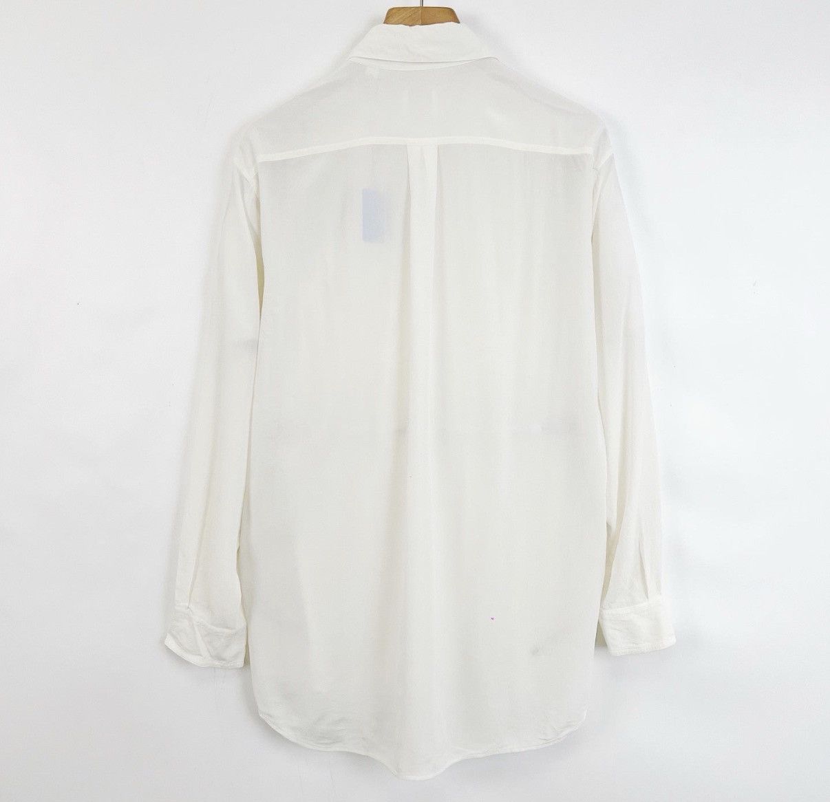 Burberry Burberry / White Silk Long Sleeve Shirt K12 Size US L / EU 52-54 / 3 - 2 Thumbnail