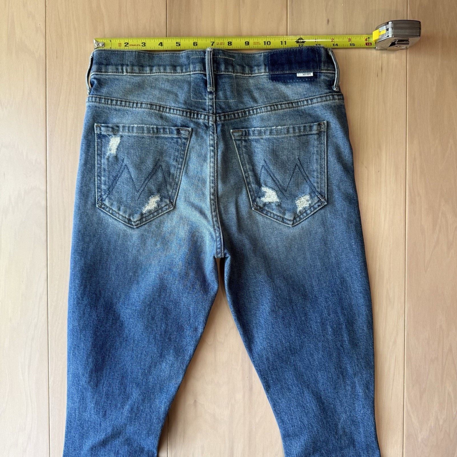 MOTHER Mother Superior Stunner Jeans Women's 27 Distressed Boho Size 27" / US 4 / IT 40 - 7 Thumbnail