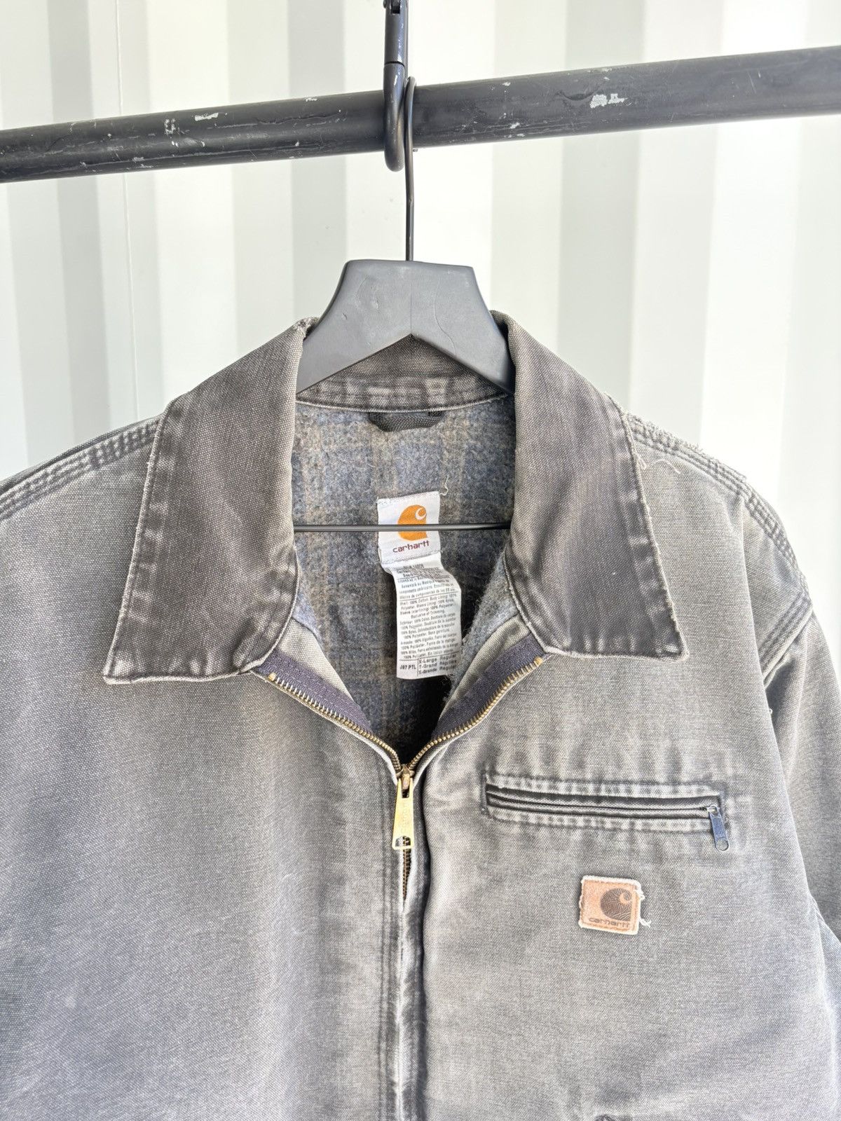 Carhartt Vintage Carhartt Detroit Faded Thrashed Jacket ERD GRUNGE Size US XL / EU 56 / 4 - 5 Thumbnail