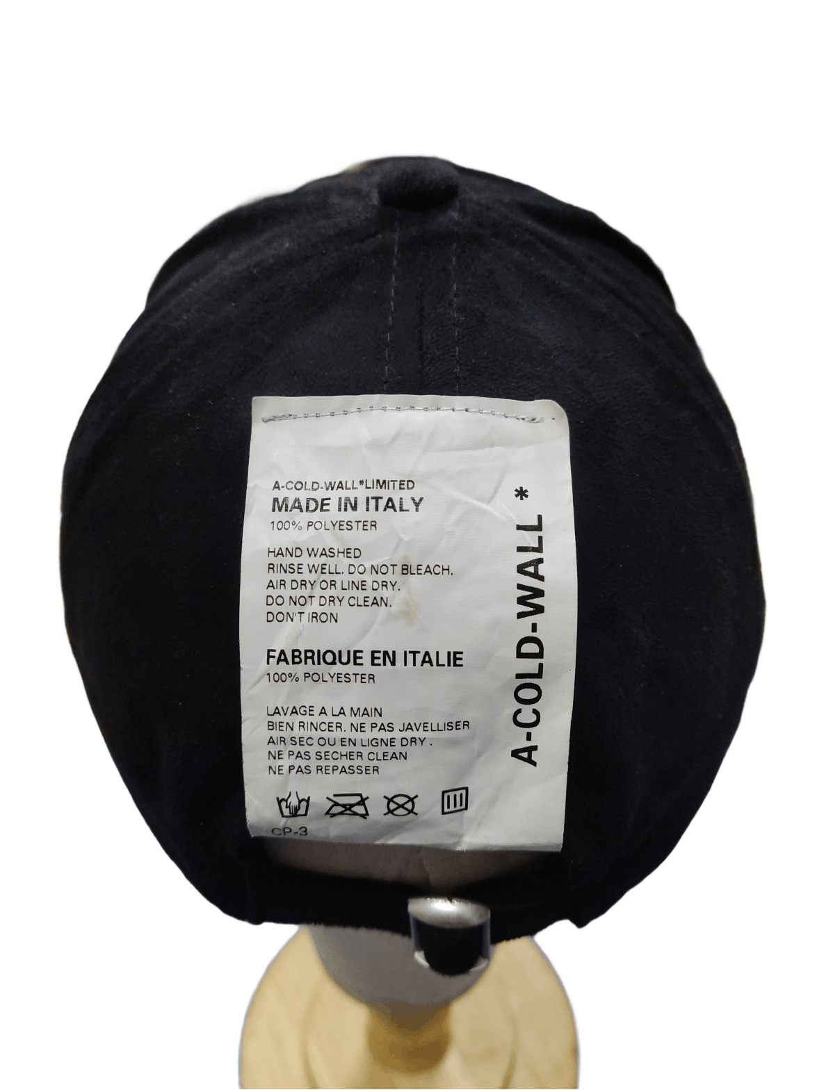 A-COLD-WALL* A COLD WALL Faux Leather Baseball Hat Black Colour Size ONE SIZE - 4 Thumbnail