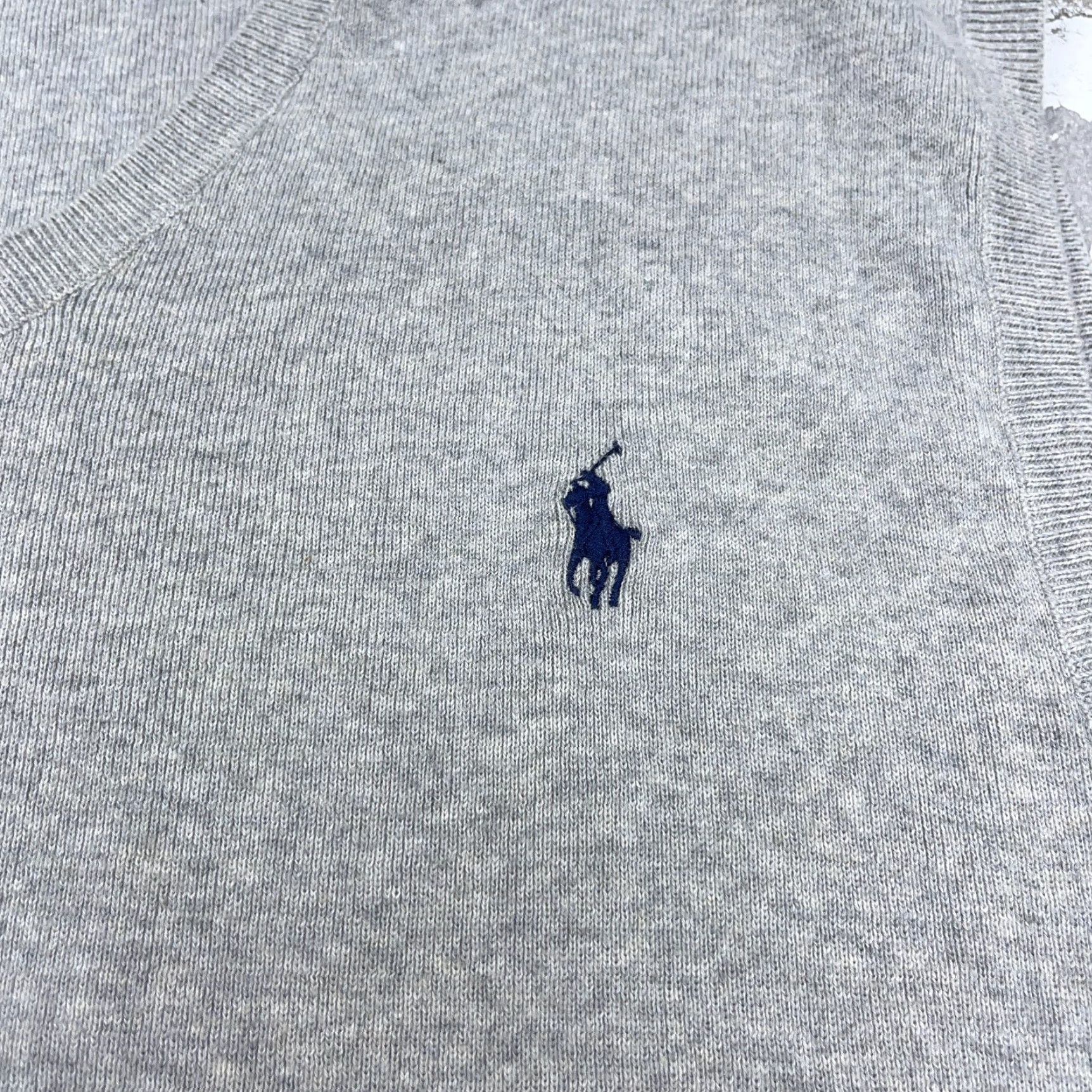 Polo Ralph Lauren Polo Ralph Lauren Sweater Vest Men L Gray Blue Pony Soft Pima Cotton Golf Knit Zipper Logo Embroidered Button Size US L / EU 52-54 / 3 - 4 Thumbnail