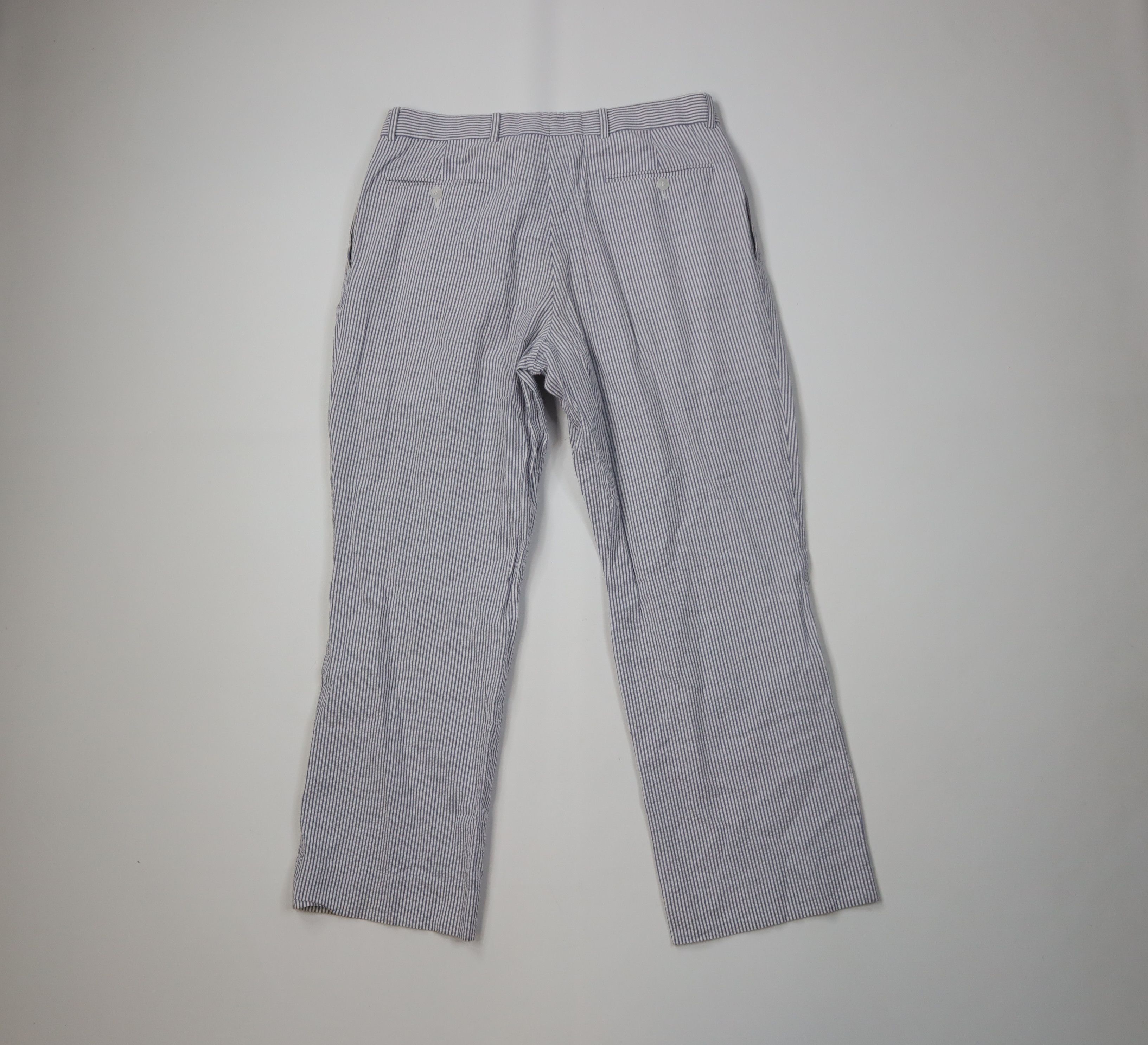 Vintage Vintage 90s Streetwear Seersucker Wide Leg Chino Pants Size US 32 / EU 48 - 12 Thumbnail