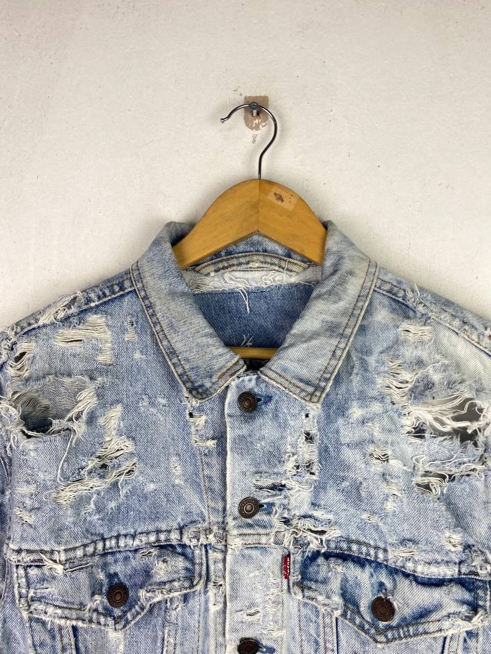 Levi's vintage levis denim jacket distressed very nice design Size US L / EU 52-54 / 3 - 2 Thumbnail
