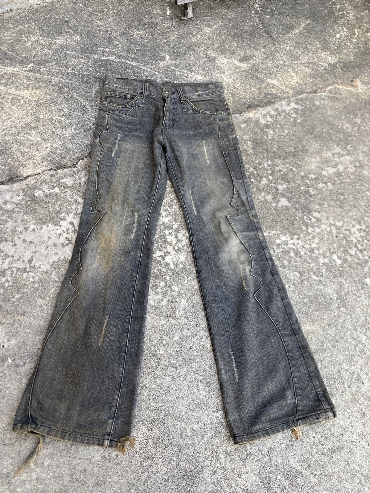 If Six Was Nine Japanese Brands Boot Cut Shinehill Pants - Punk style Size US 32 / EU 48 - 2 Thumbnail